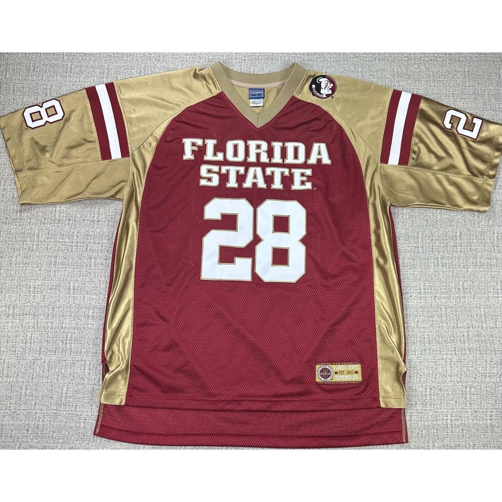 Champs Sport Florida State Seminoles Jersey XL Sewn Mesh 28 Champs Sports Size US XL / EU 56 / 4 - 1 Thumbnail