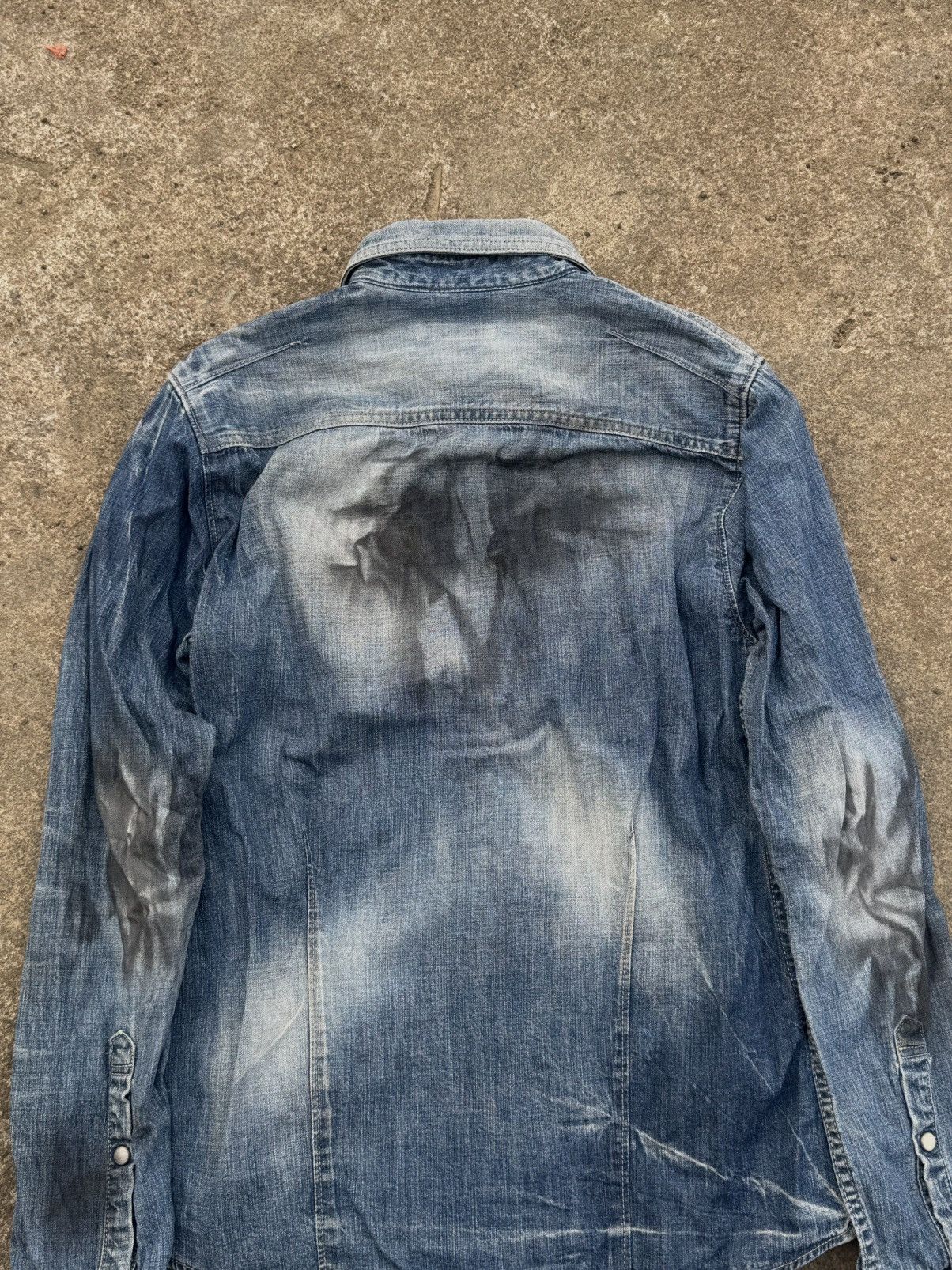 Tornado Mart FUGA Denim Distressed Button Size US M / EU 48-50 / 2 - 4 Thumbnail