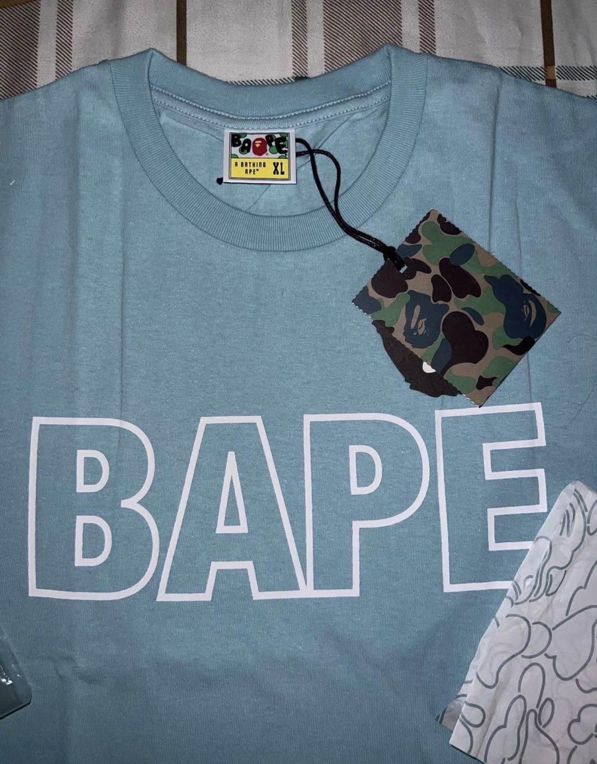 Bape BAPE OG Nigo era sky blue short-sleeve tee Size US XL / EU 56 / 4 - 2 Thumbnail