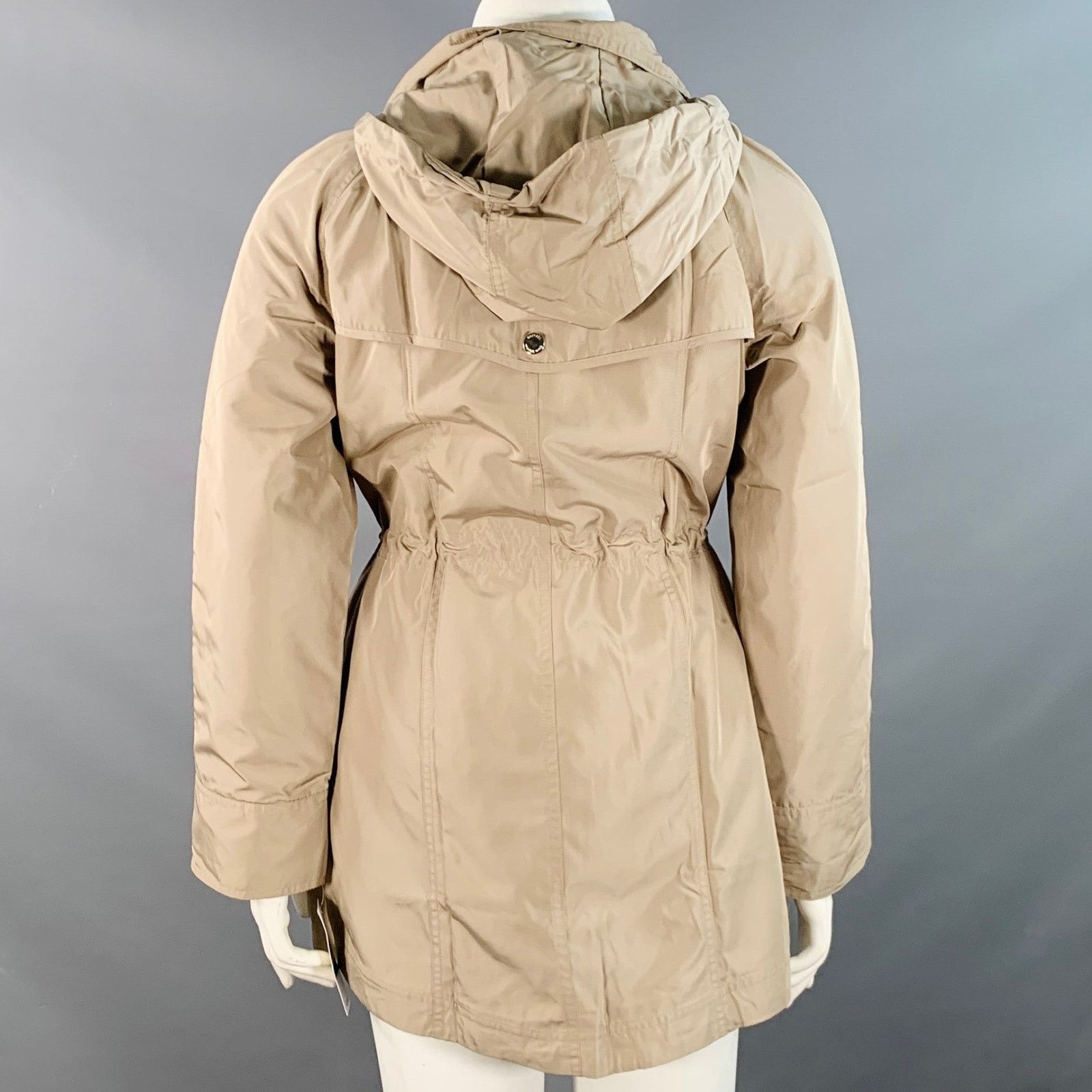 Michael Kors MICHAEL by MICHAEL KORS Size L Beige Polyester Hooded Jacket Size L / US 10 / IT 46 - 3 Thumbnail
