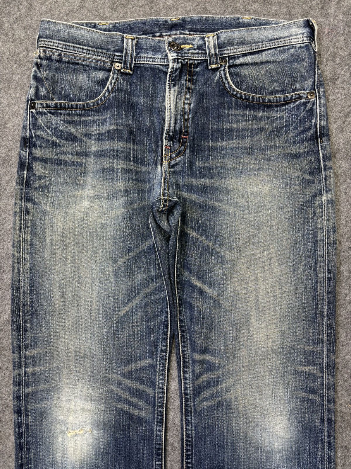 Wrangler Wrangler Stonewash Distressed Denim F785 Size US 36 / EU 52 - 3 Thumbnail