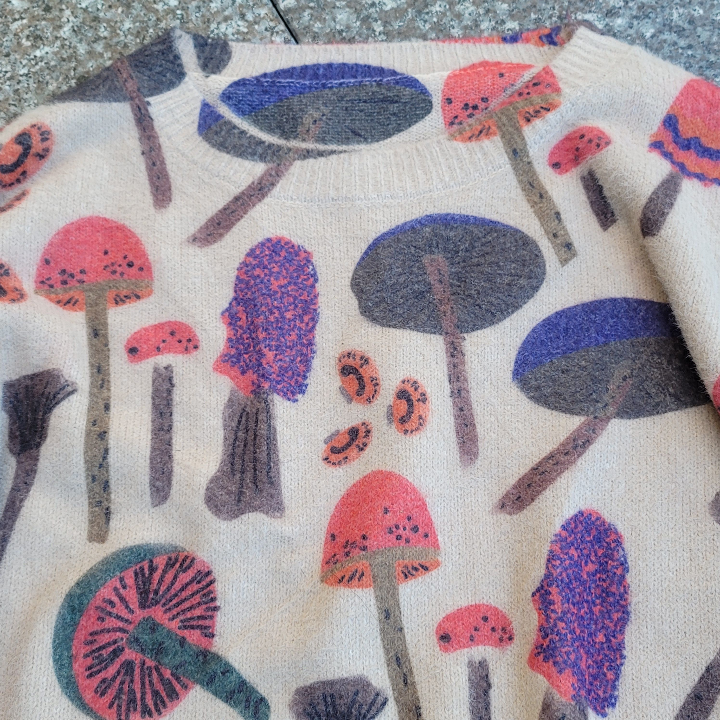 Other Oversized wool blend mushrooms sweater Size M / US 6-8 / IT 42-44 - 5 Thumbnail