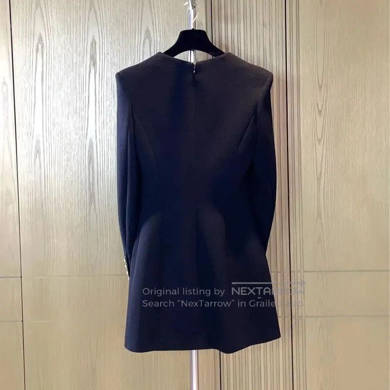 Balmain Balmain Black Wool Long Sleeve Dress . Size S / US 4 / IT 40 - 1 Thumbnail