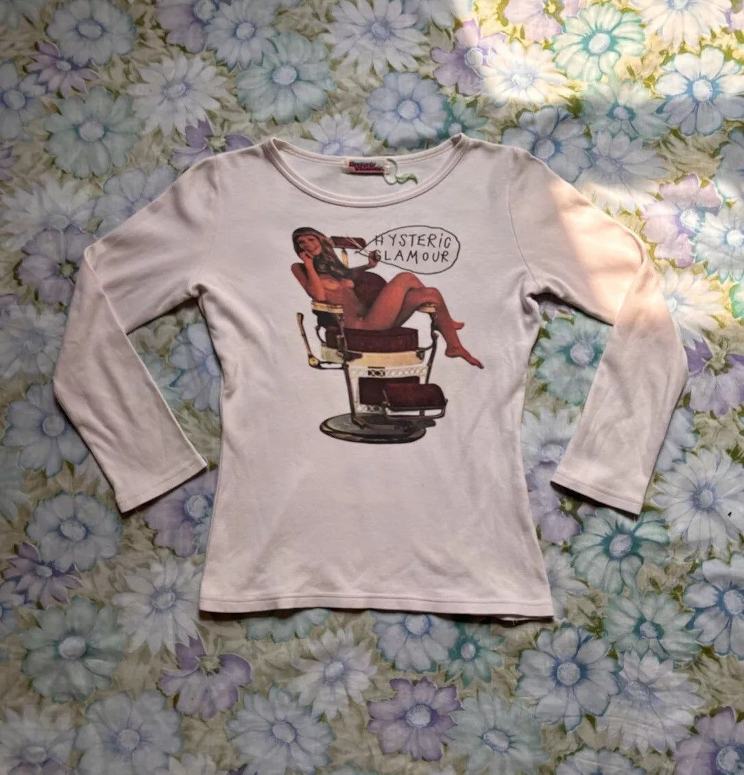 Vintage - rare hysteric glamour nude barber long sleeve top- | Grailed