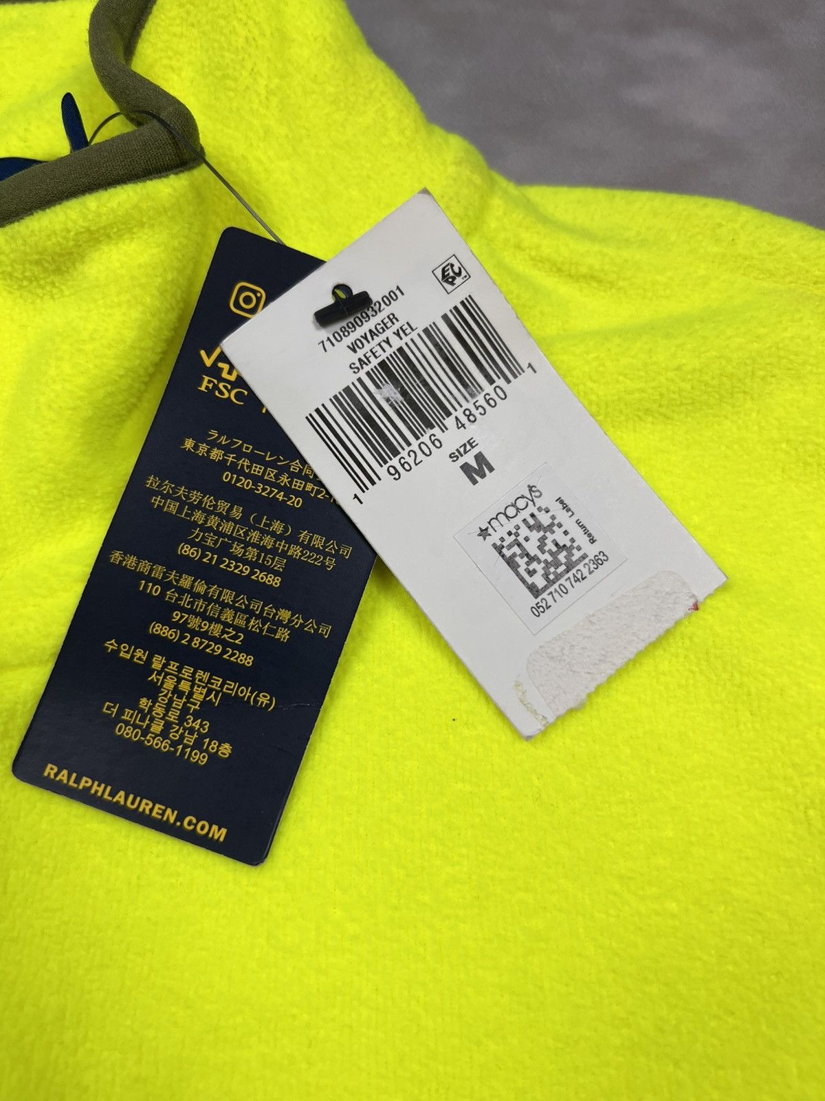 Polo Ralph Lauren NWT Polo Ralph Lauren Voyager Fleece Pullover Safety Yello M Size US M / EU 48-50 / 2 - 7 Thumbnail
