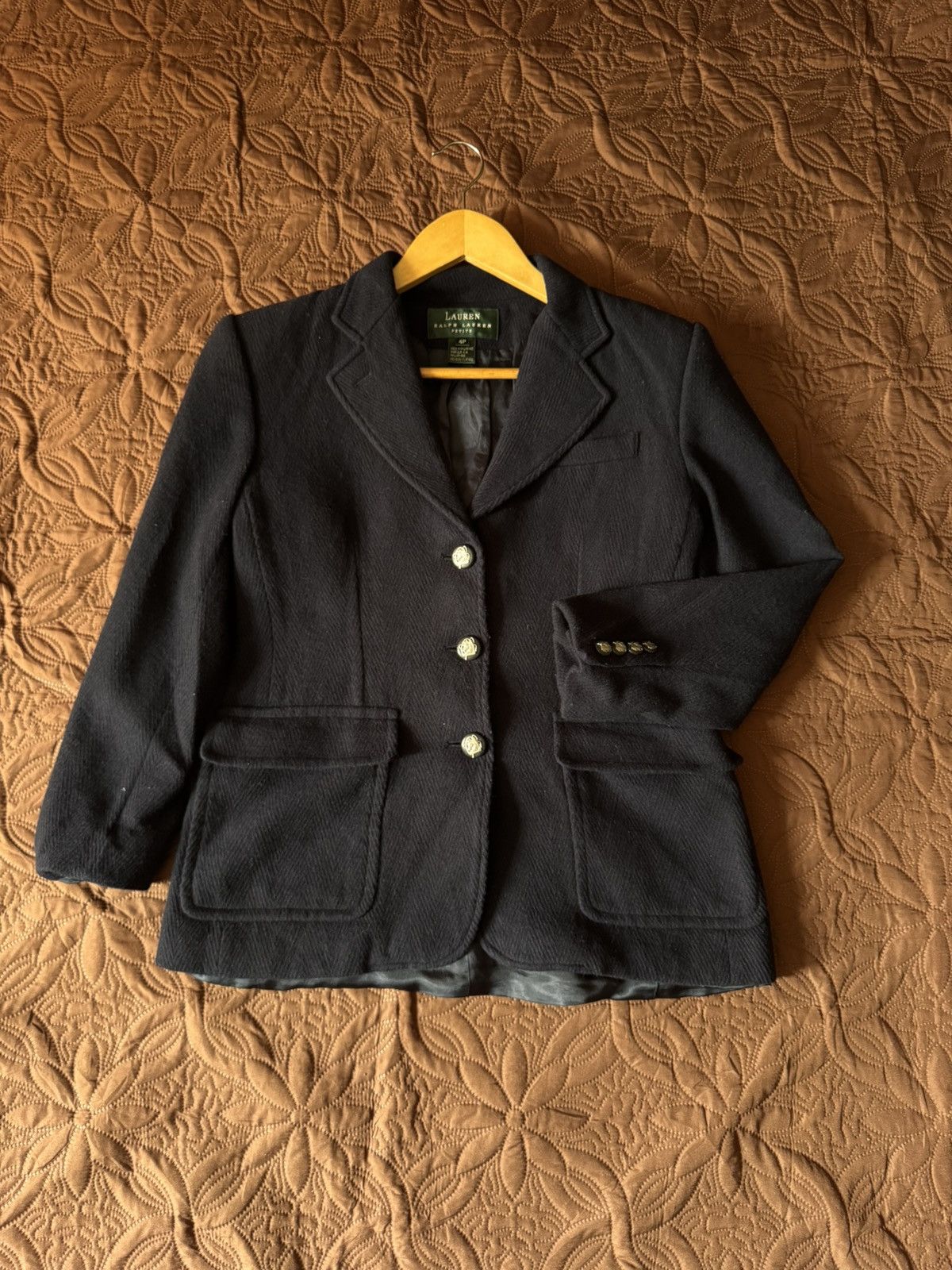 Lauren Ralph Lauren LAUREN RALPH LAUREN PETITE BLAZER HORSE BUTTON Size S / US 4 / IT 40 - 1 Thumbnail