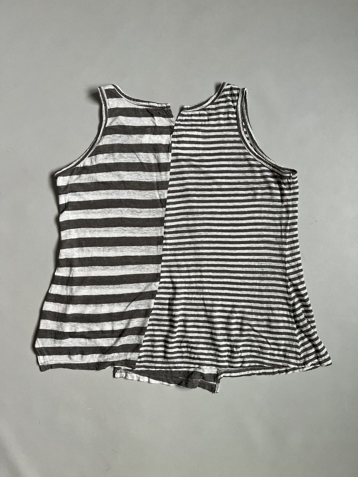 Rundholz RUNDHOLZ Black Label Striped Asymmetrical Grey Tank Top Size S / US 4 / IT 40 - 7 Thumbnail