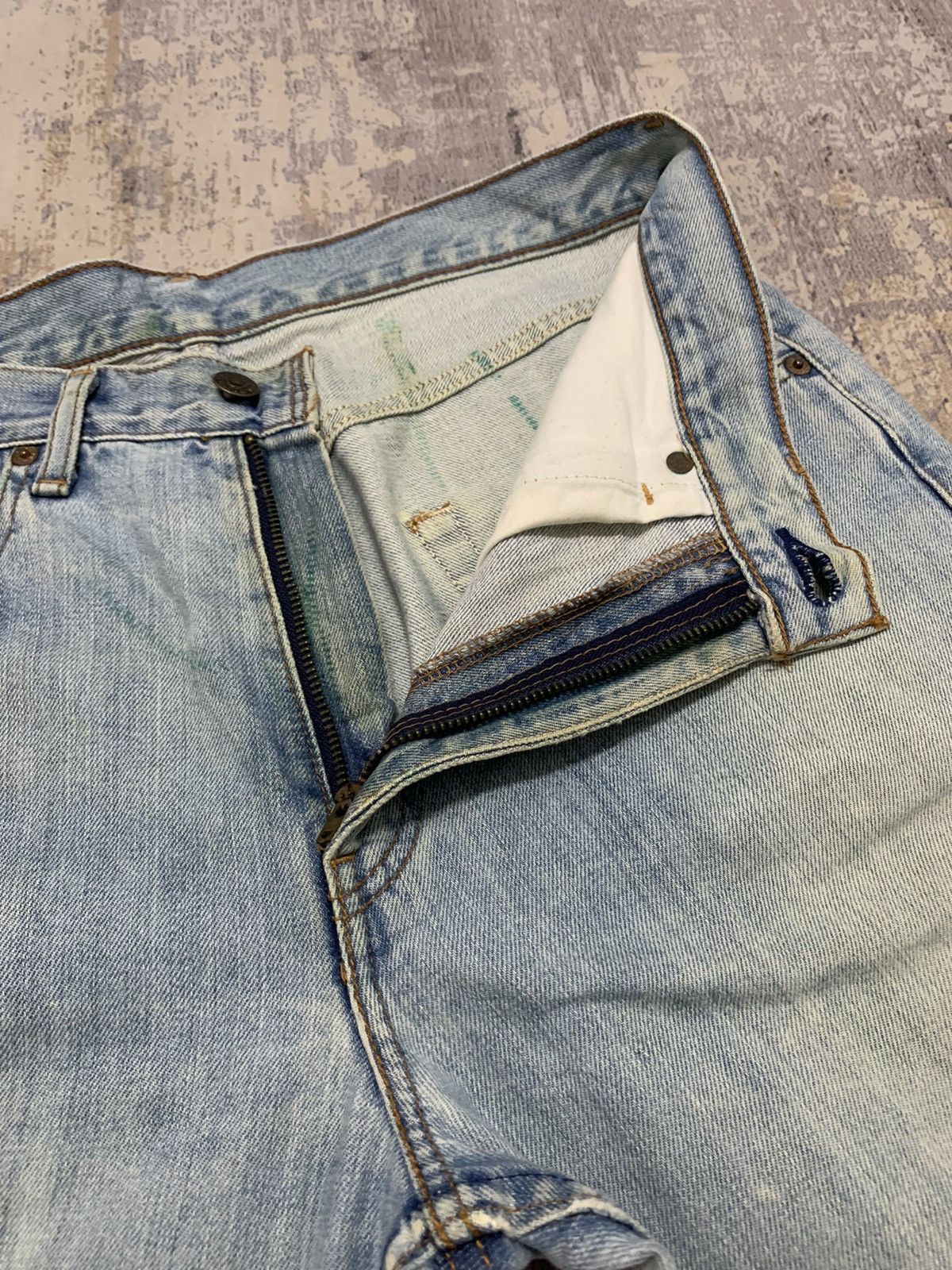 Levi's Vtg 90s Levi’s 512 Faded Distressed Losse Fit Jeans Size US 32 / EU 48 - 7 Thumbnail