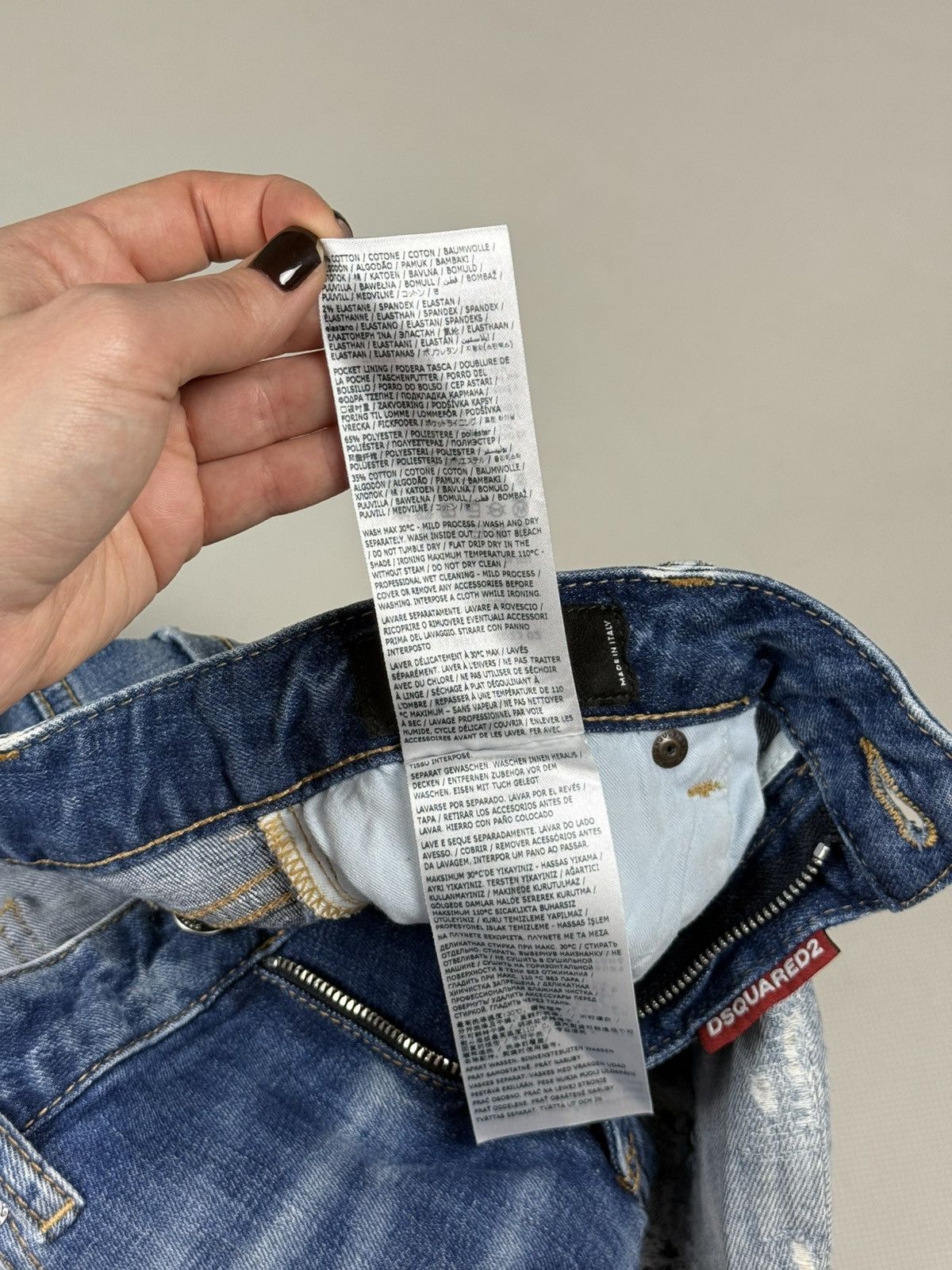 Dsquared2 Dsquared2 Medium Waist Flare Jean Distressed Denim Jeans Size 27" / US 4 / IT 40 - 12 Thumbnail