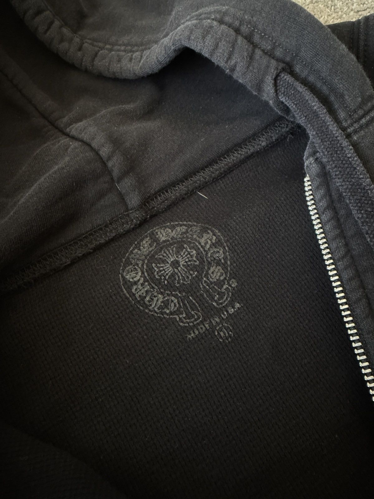 Chrome Hearts Chrome Hearts Thermal Lined Zip Up Hoodie Size US XL / EU 56 / 4 - 4 Thumbnail