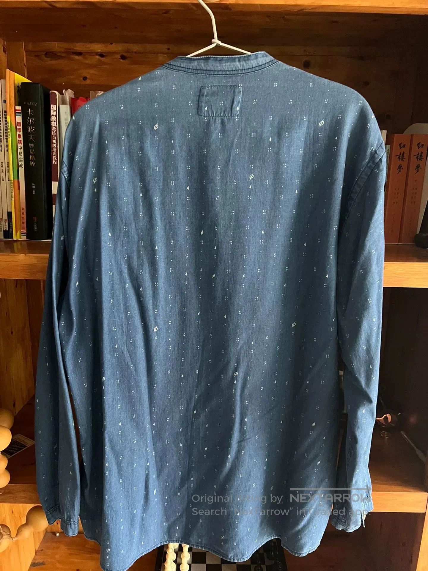 Porter Classic Stylish Blue Dyed Casual Shirt. Size US M / EU 48-50 / 2 - 8 Thumbnail