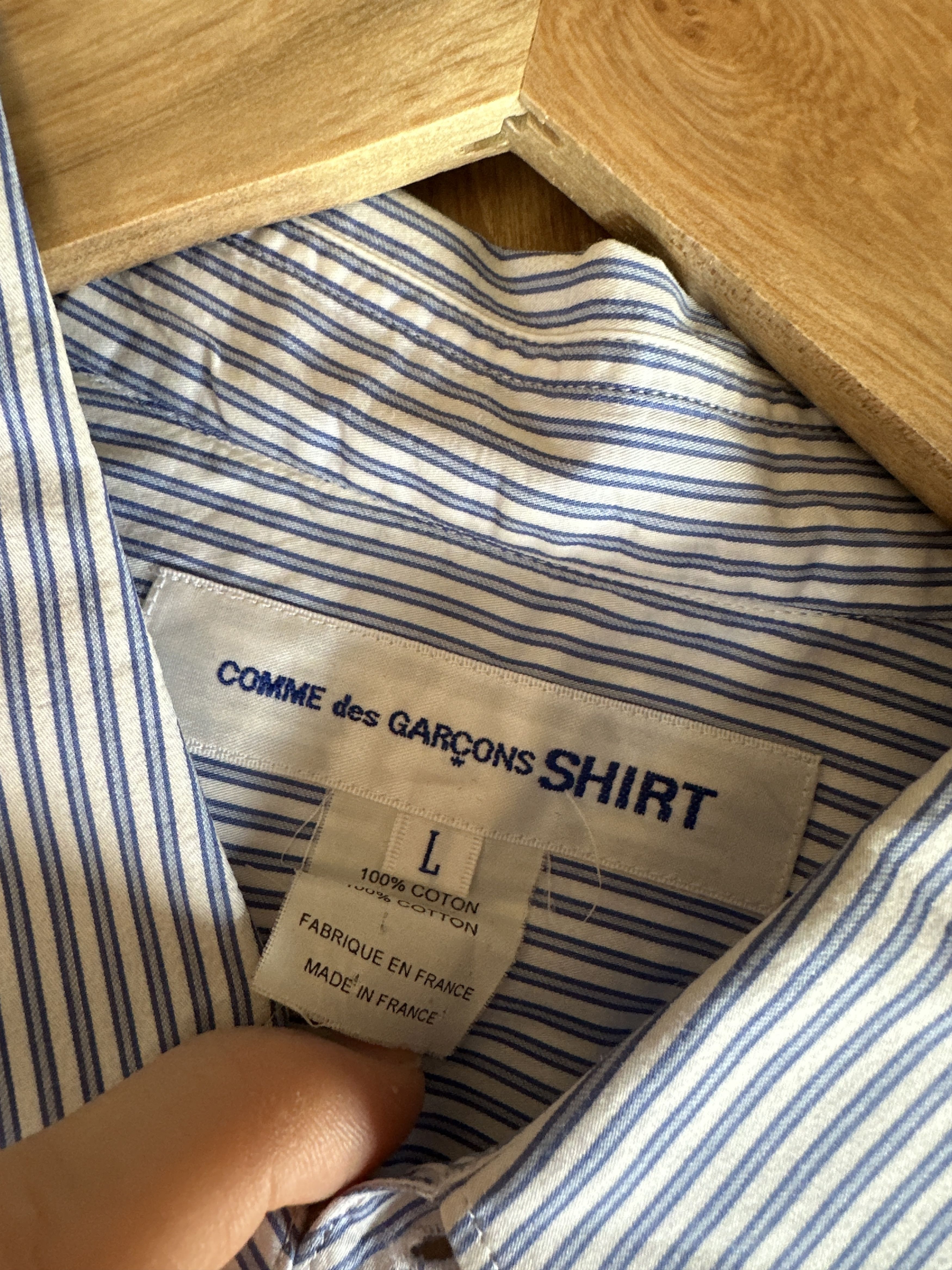 Comme des Garcons Comme des Garcons SHIRT Striped Button Up Shirt Size US M / EU 48-50 / 2 - 3 Thumbnail