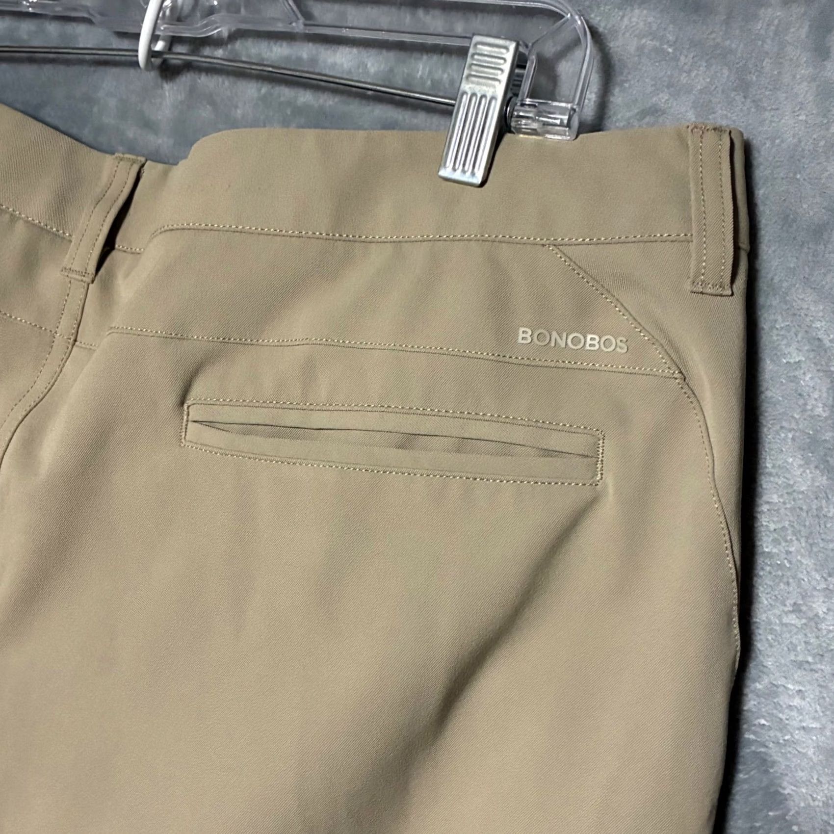 Bonobos EUC Bonobos Golf Mens Athletic Fit Performance Pants Khaki Tan 38x30 Size US 38 / EU 54 - 5 Thumbnail