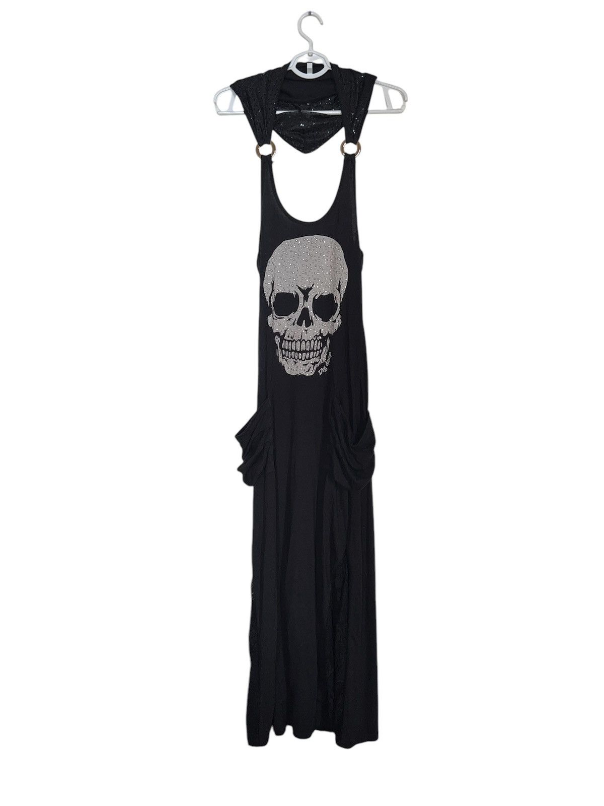 Japanese Brand Rare DIGDEEP skull maxi dress 🧛🏻‍♀️🖤 Size M / US 6-8 / IT 42-44 - 2 Thumbnail