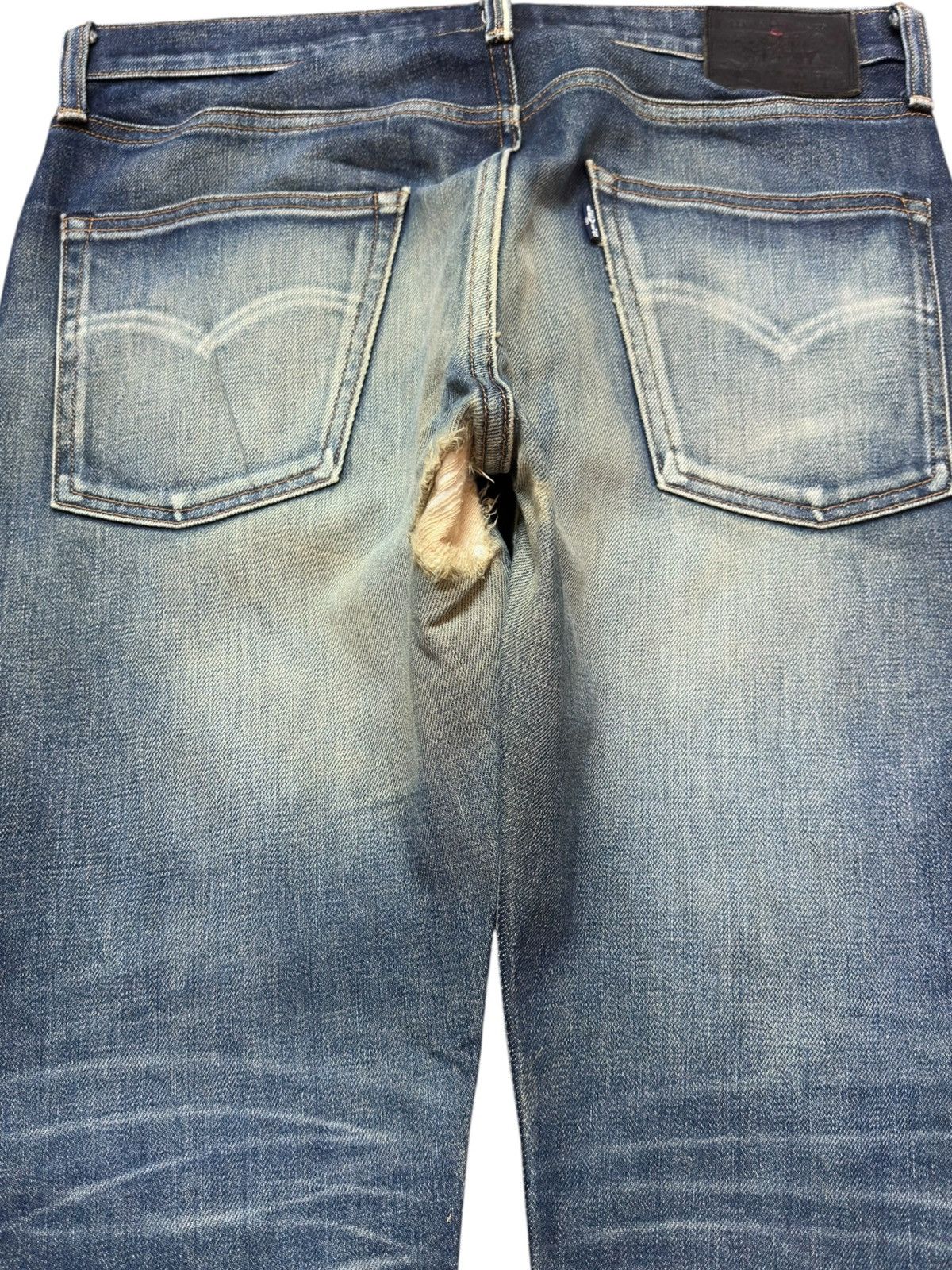 Levi's Made & Crafted Levi’s 502 Made&Crafted Tapered Big E Selvedge Mudwash Denim Size US 33 - 6 Thumbnail
