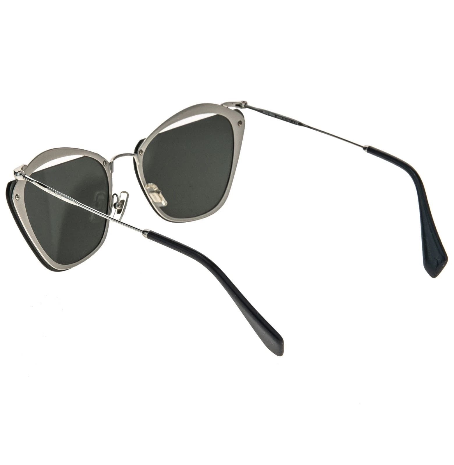 Miu Miu MIU MIU MU54TS NOIR Cut Out 54T Black Silver Mirrored Size ONE SIZE - 7 Thumbnail