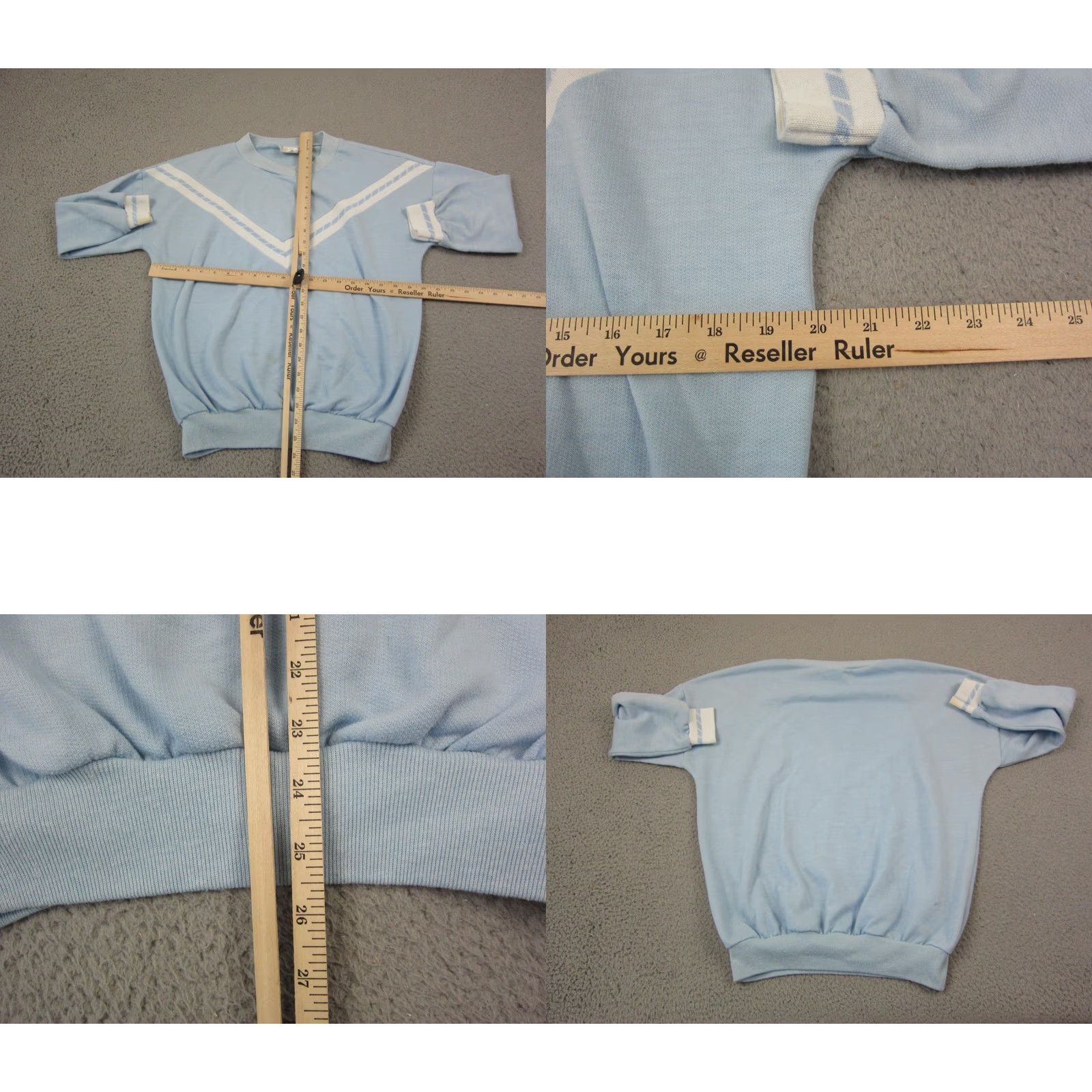 Vintage VINTAGE Marlene Sweater Womens S Blue Crewneck Pullover 80s United States Small Knit Cotton Polyester Button, All Seasons, Winter, Fall Womens Size S / US 4 / IT 40 - 8 Thumbnail