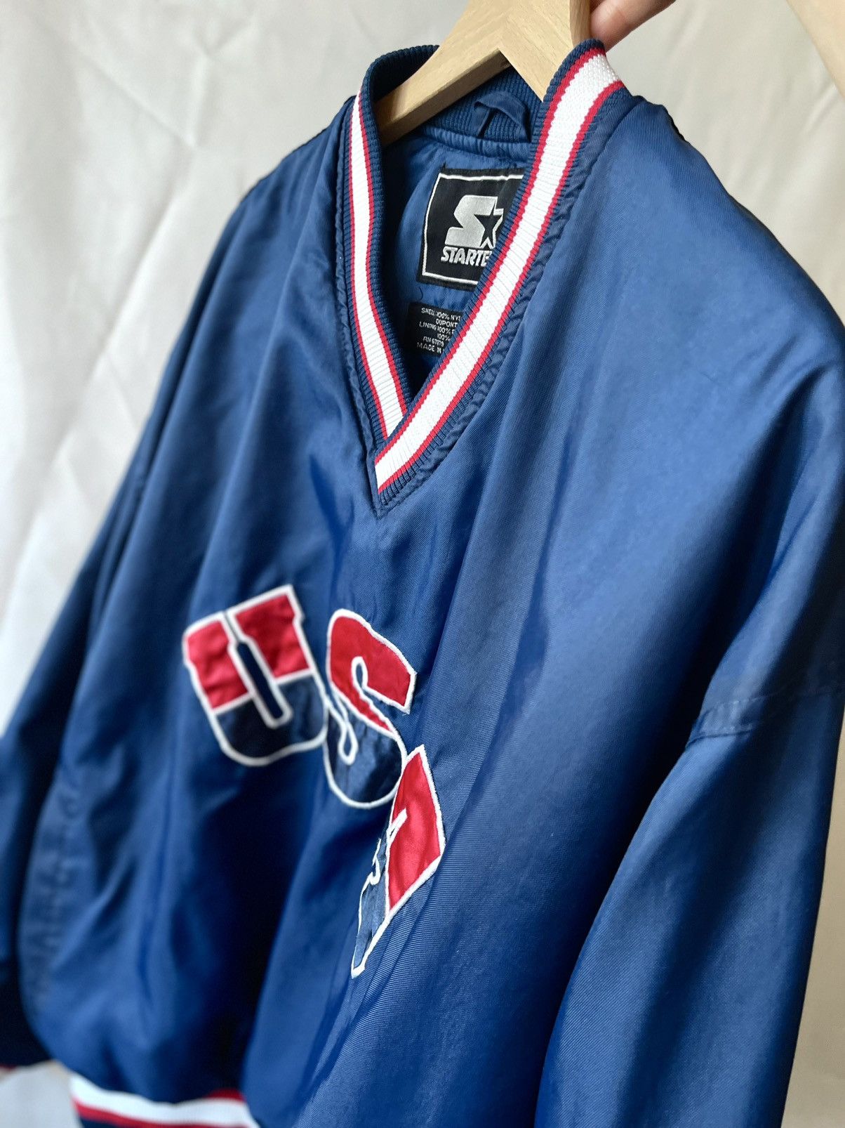 Starter Sweatshirt jacket vintage 90s. L Starter blue windbreaker Size US L / EU 52-54 / 3 - 7 Thumbnail