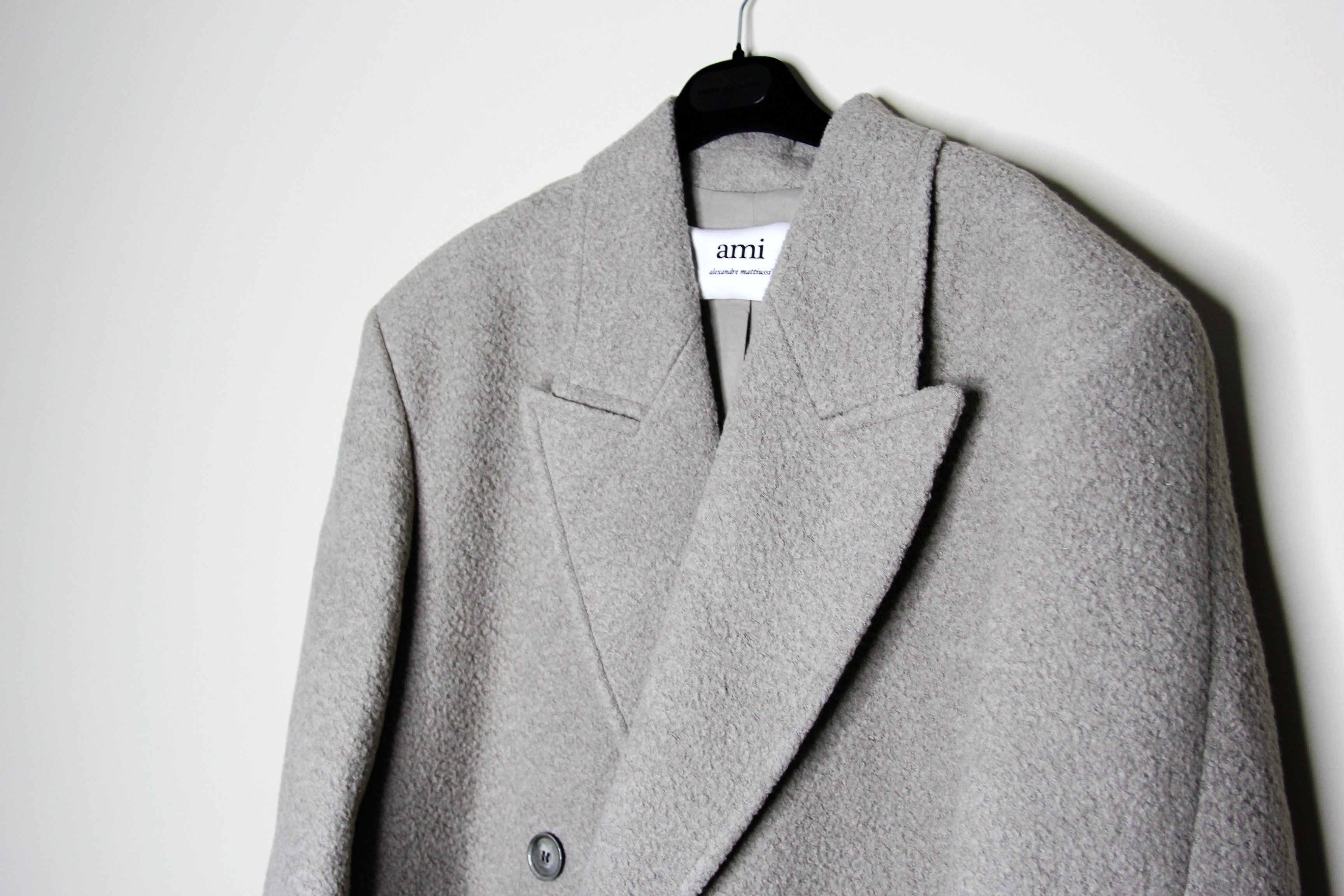 AMI BNWT AW23 AMI ARGYLE BOUCLE OVERSIZED COAT 52 Size US L / EU 52-54 / 3 - 4 Thumbnail