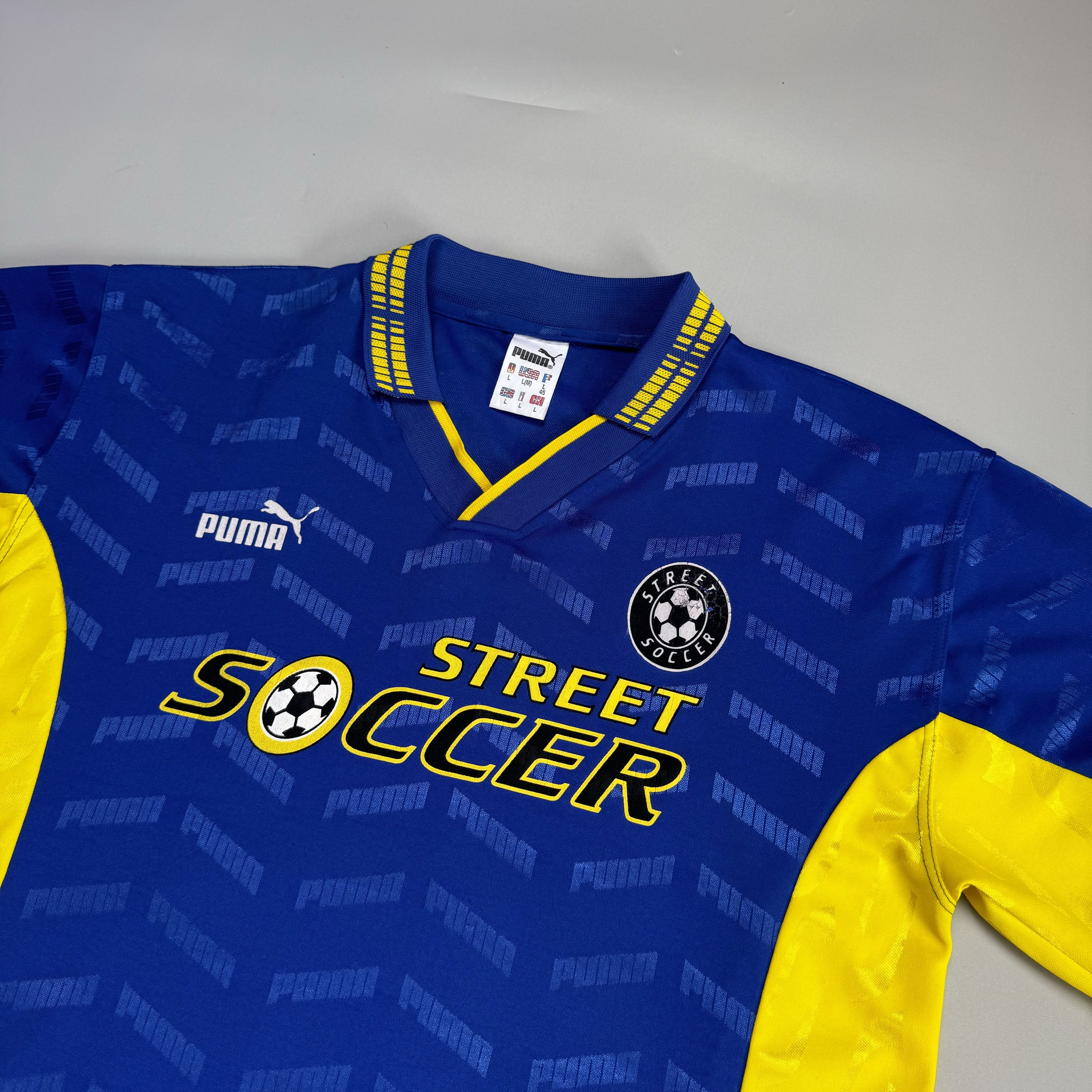 Puma × Vintage VINTAGE PUMA STREET SOCCER JERSEY FOOTBALL SHIRT BLOKECORE Size US L / EU 52-54 / 3 - 3 Thumbnail
