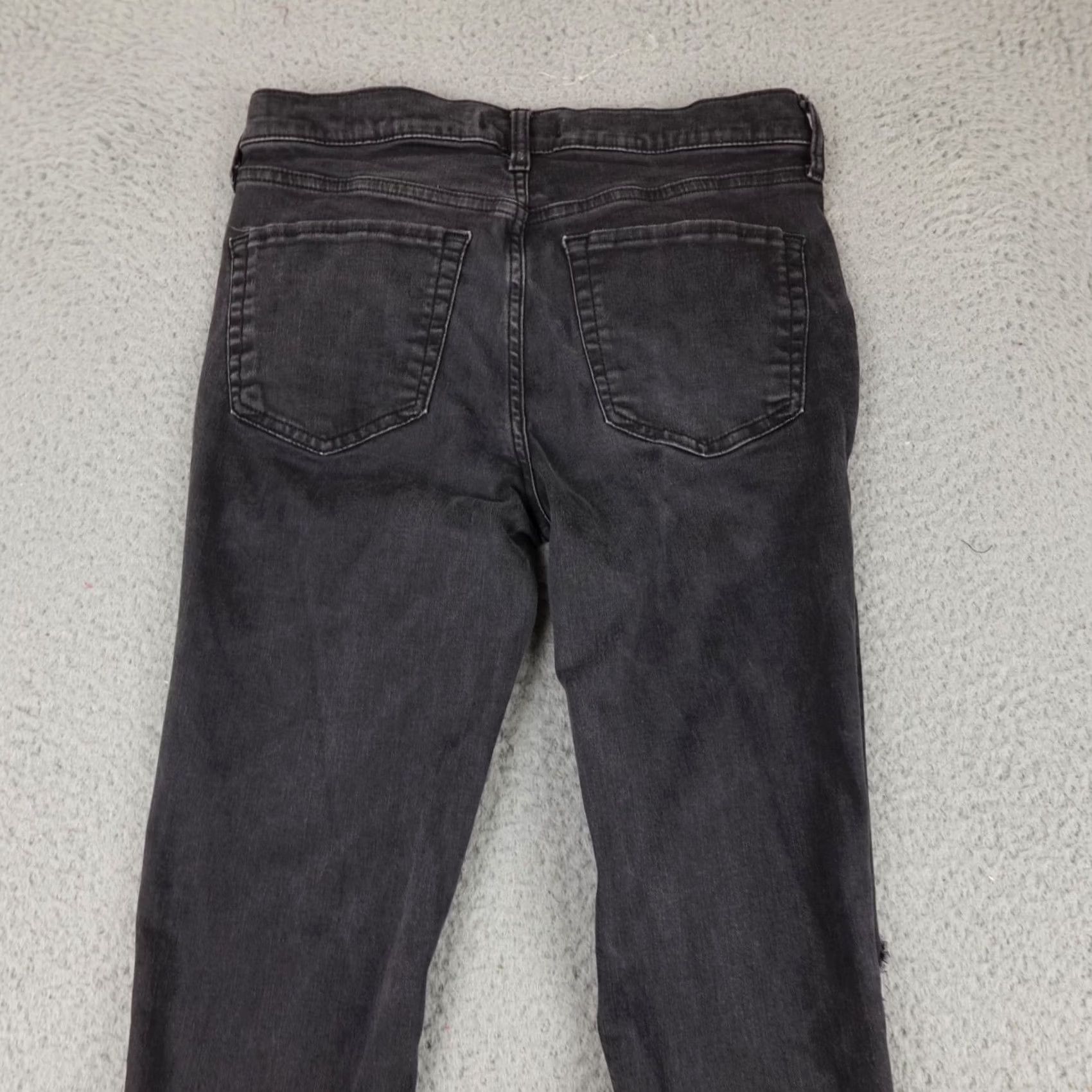 Free People Free People Jeans Womens 28 Black Distressed Straight Leg Grunge Hipster Size 28" / US 6 / IT 42 - 6 Thumbnail