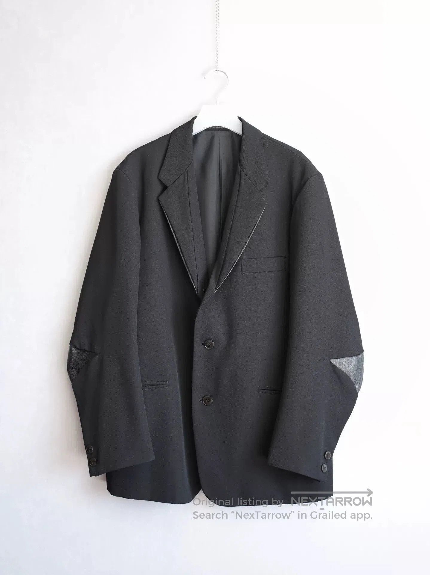 Yohji Yamamoto Yohji Yamamoto Leather Patch Jacket. Size US S / EU 44-46 / 1 - 2 Thumbnail