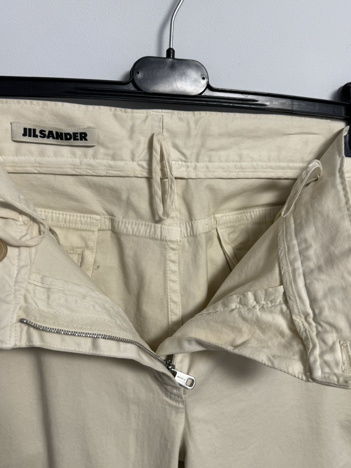 Jil Sander Jil Sander Women’s Pants Beige Luxury Cotton size 36 Size 25" / US 0 / IT 36 - 11 Thumbnail