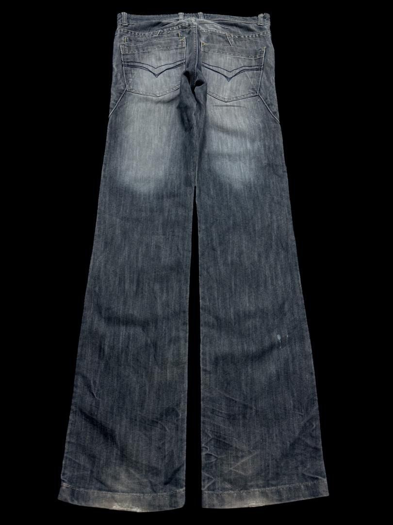 Vintage SICK Japanese Mudwash Distressed BootCut Classic Style Size US 30 / EU 46 - 2 Thumbnail