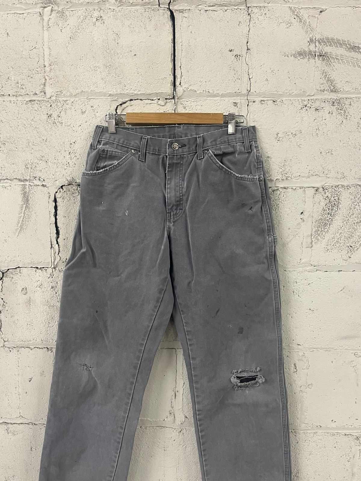 Carhartt Faded and thrashed dickies carpenter pants baggy skater Size US 30 / EU 46 - 4 Thumbnail
