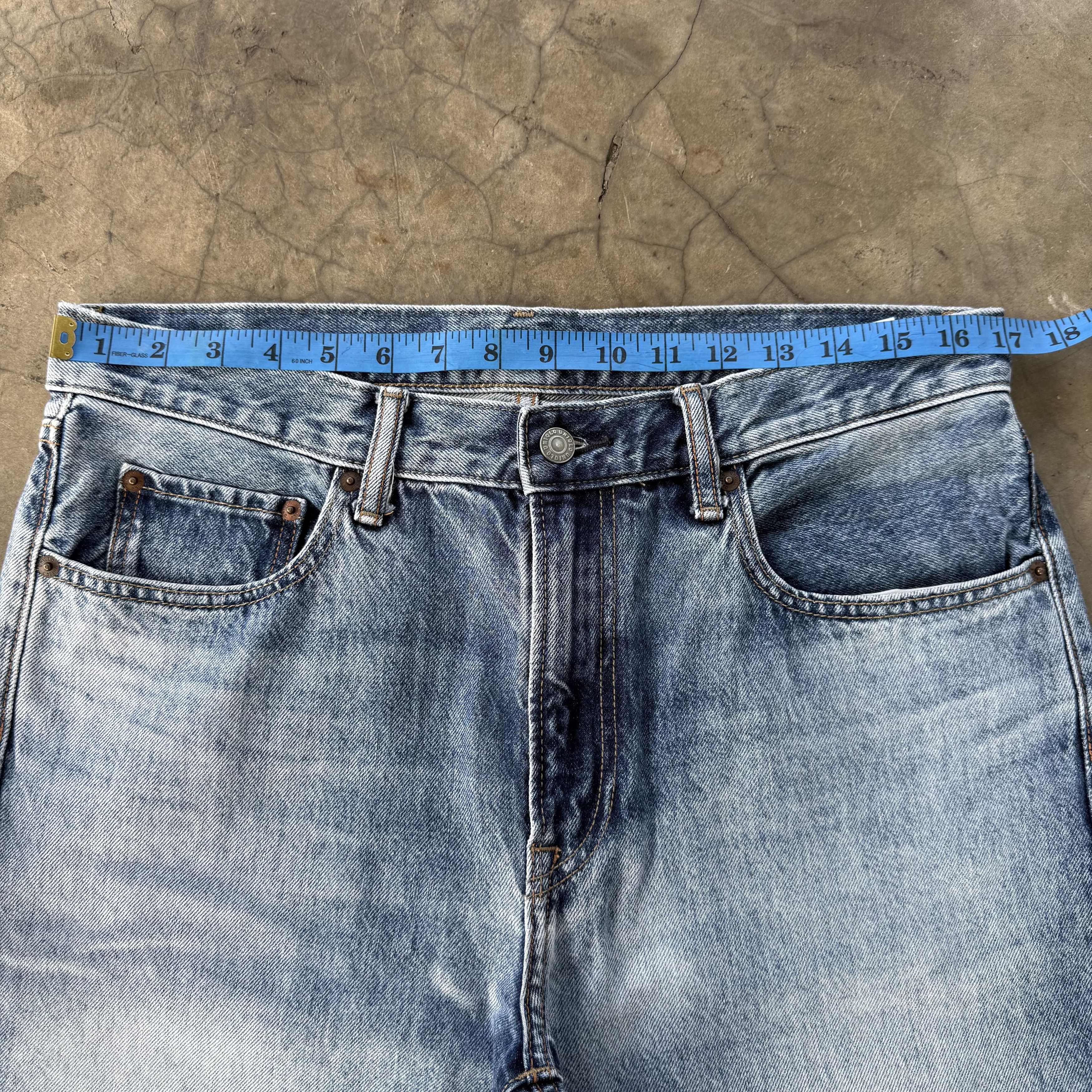 Japanese Brand Vintage Japanese Brand Faded Denim Jean W34 Size US 34 / EU 50 - 4 Thumbnail