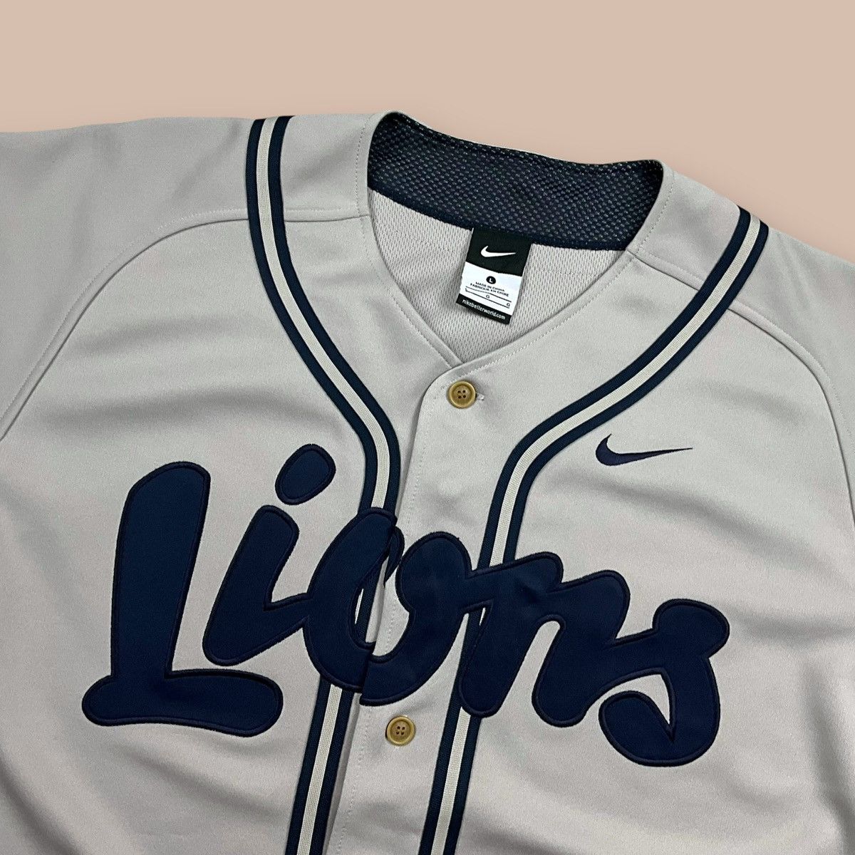Nike OG 2011 Nike Seibu Lions Baseball Jersey Size US L / EU 52-54 / 3 - 3 Thumbnail
