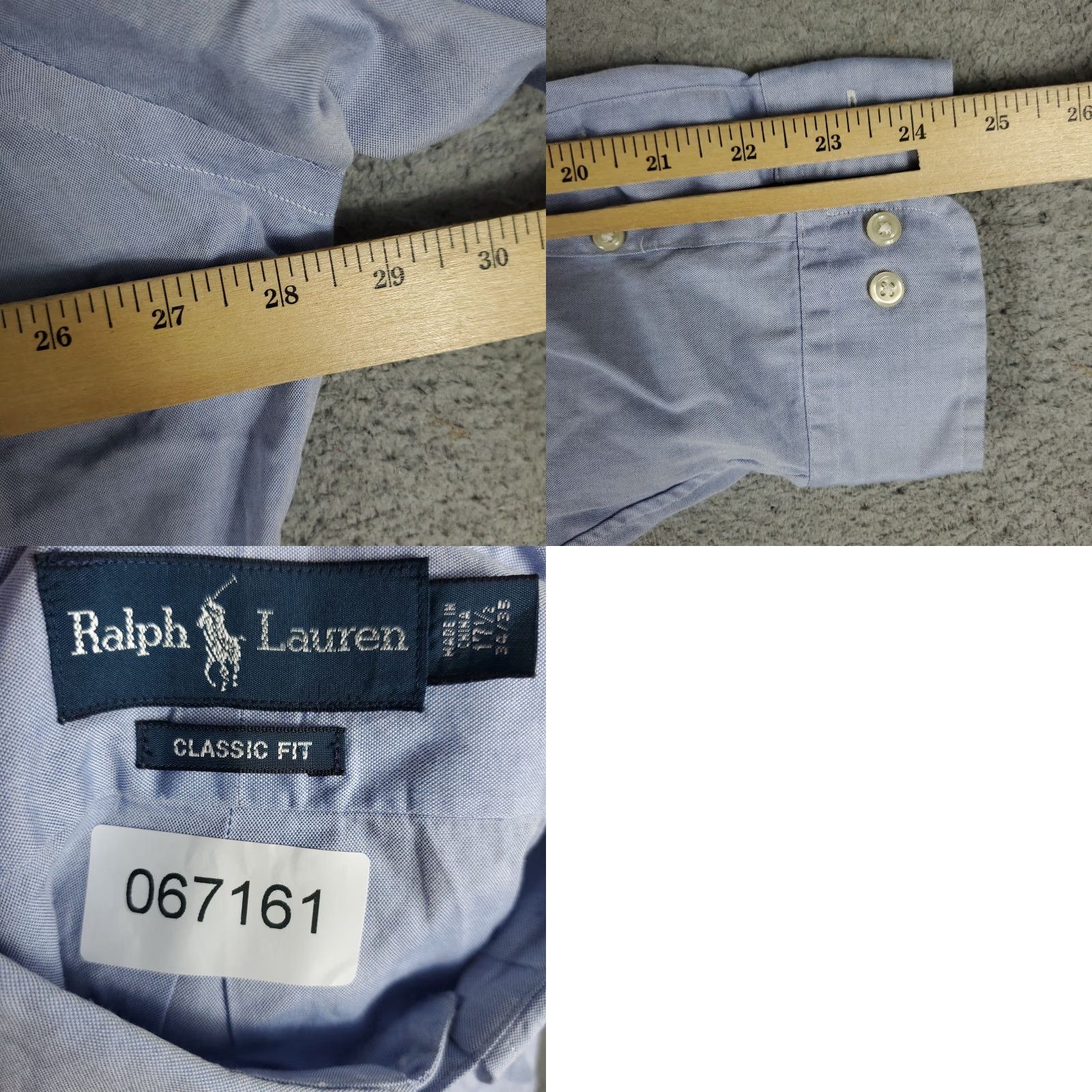Ralph Lauren Ralph Lauren Shirt Mens 17.5 Blue Pony Dress Button Up Long Sleeve Dress Shirt Mens Regular Sleeve Long Blue Polo Shirt? Size 48R - 8 Thumbnail