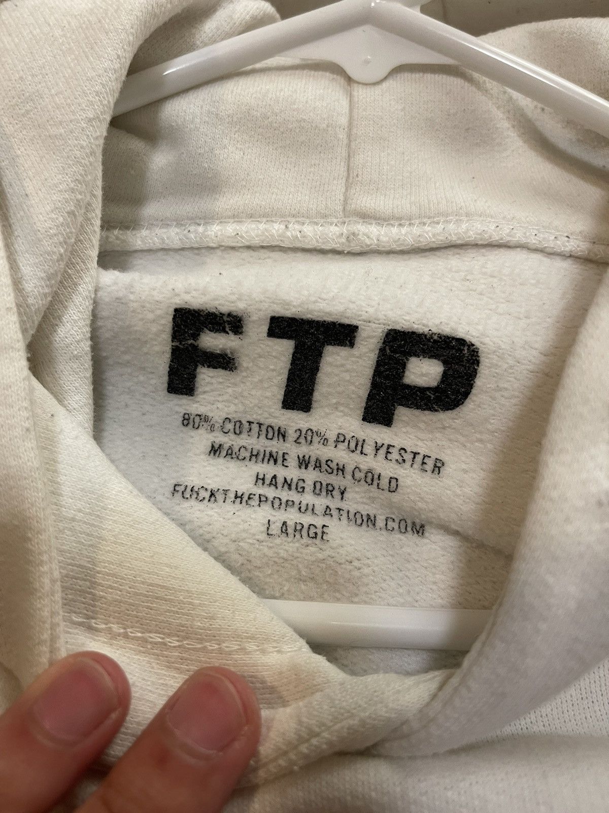 Fuck The Population Original FTP Terrorist Organization Screenprint Hoodie Size US L / EU 52-54 / 3 - 4 Thumbnail