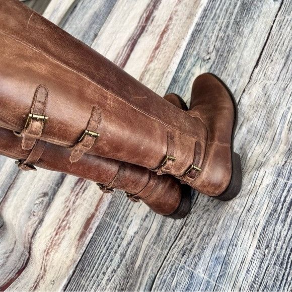 Matisse Matisse “Becky” Brown Leather Knee-High Boots Size US 7 / IT 37 - 6 Thumbnail