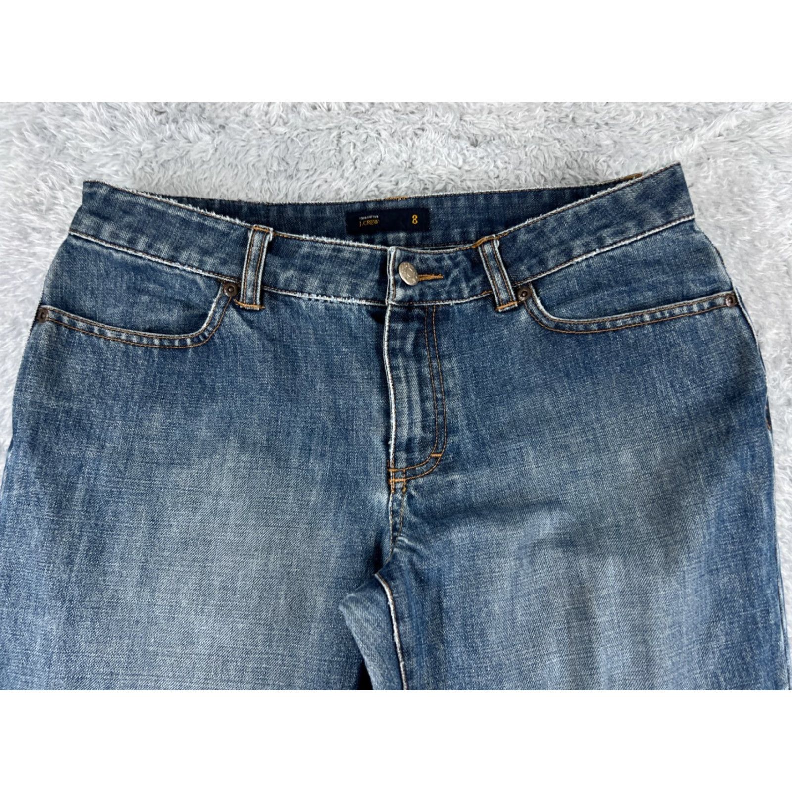 J.Crew VINTAGE J.CREW Jeans Women 8 Blue Denim Straight Leg Mid Rise 30x30 Jeans Women Blue 30x30 Mens? Size 30" / US 8 / IT 44 - 4 Thumbnail