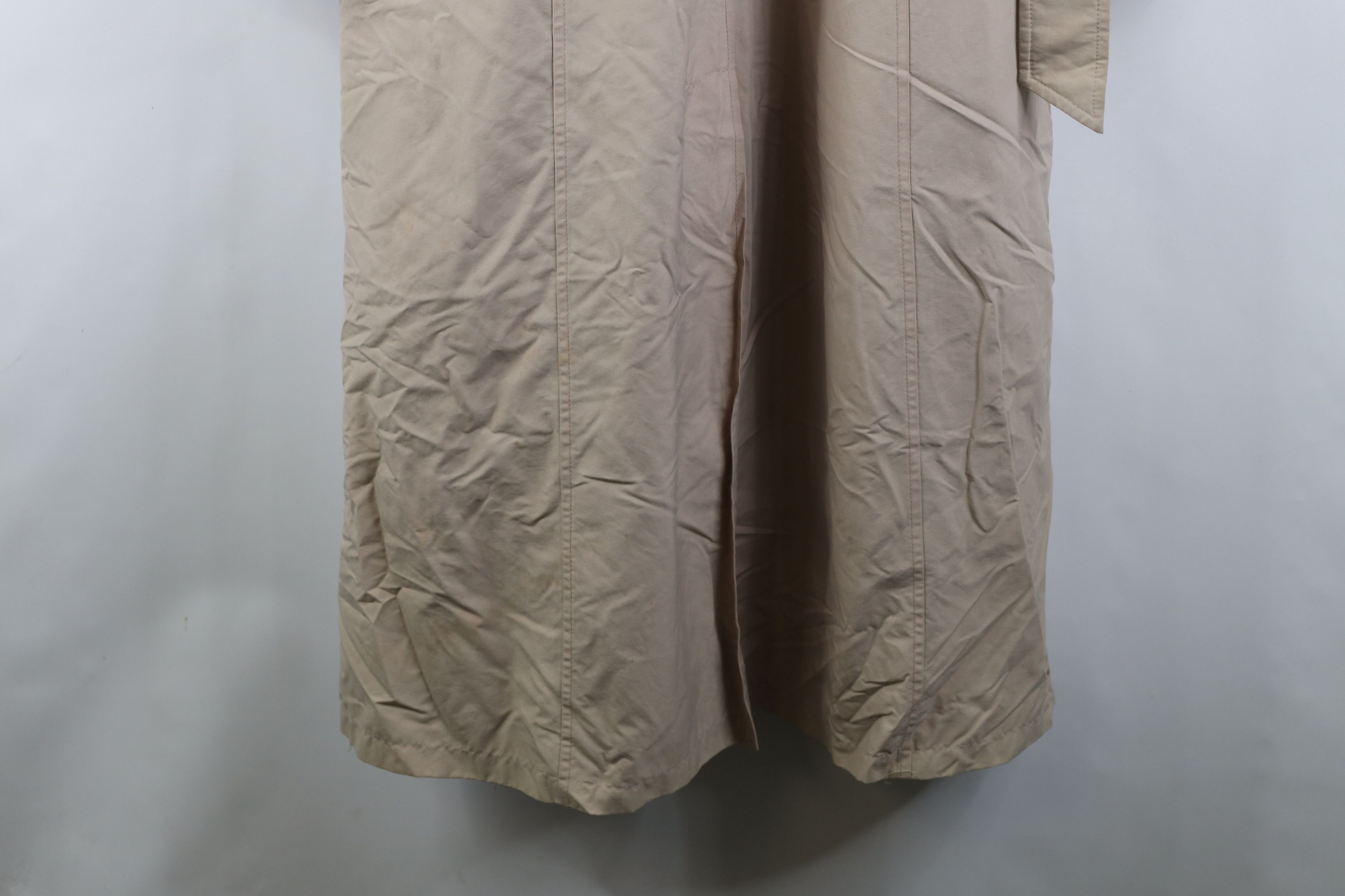 Orvis Vintage 70s 80s Orvis Lined Belted Trench Coat Jacket Beige Size XL / US 12-14 / IT 48-50 - 14 Thumbnail