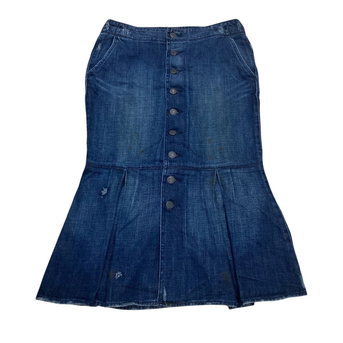 Polo Ralph Lauren POLO RALPH LAUREN DENIM MIDI SKIRT Size 28" / US 6 / IT 42 - 1 Thumbnail