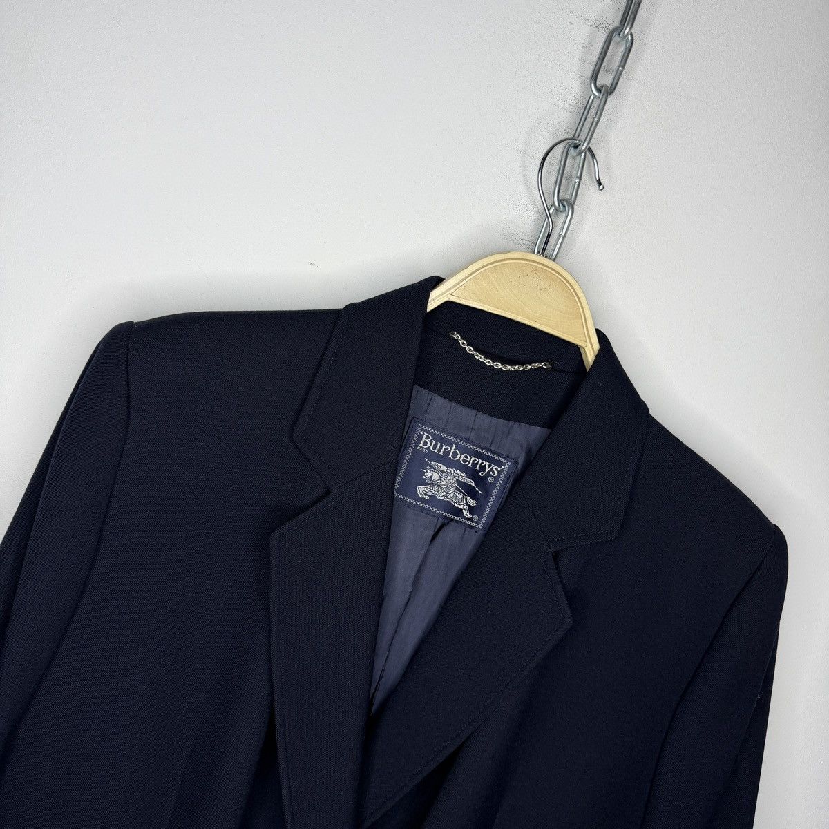 Burberry BURBERRY Jacket Coat Double Breasted Wool Navy Golden Button Size US M / EU 48-50 / 2 - 6 Thumbnail