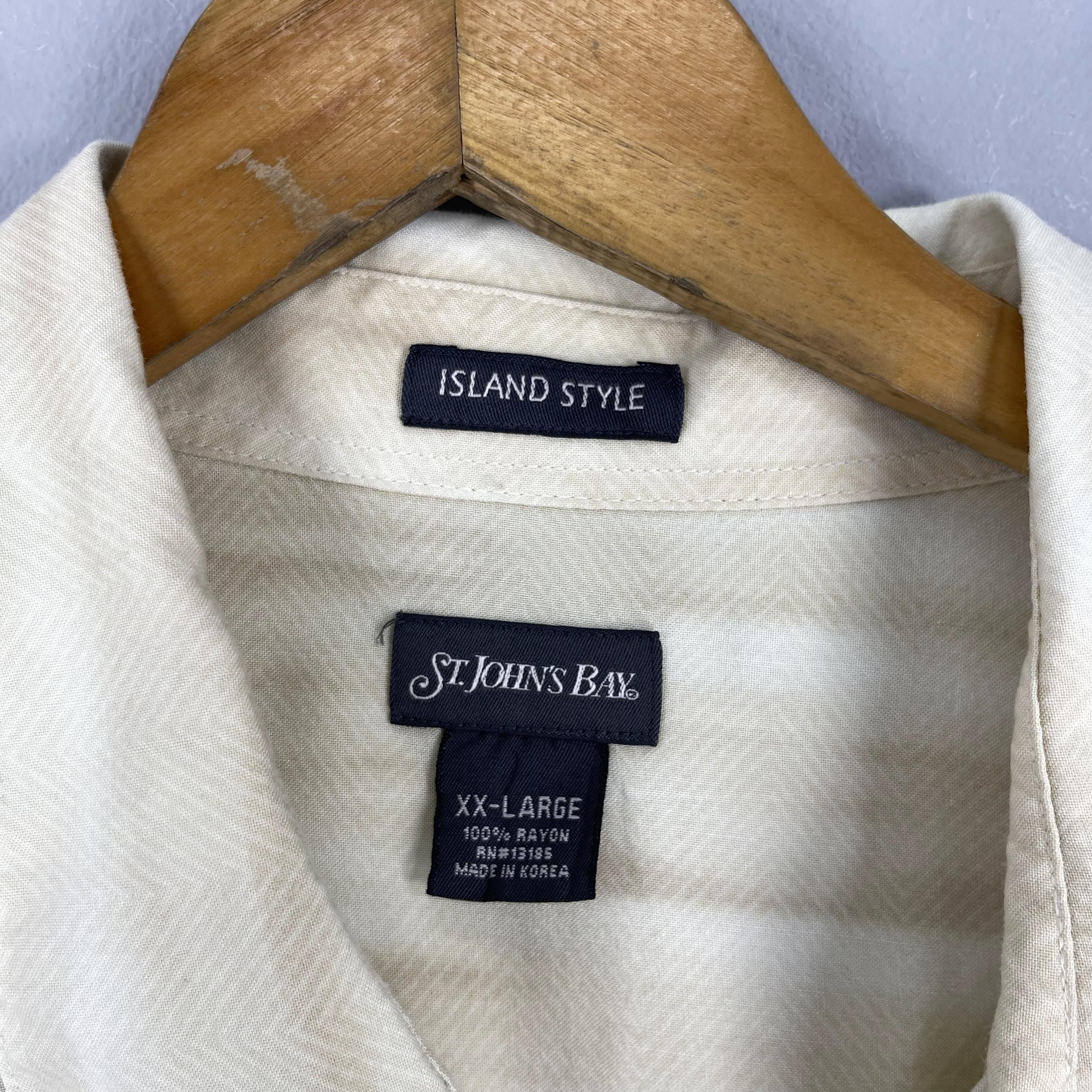 Vintage Vintage St John's Bay Island Beach Motive Hawaii Shirt Size US XL / EU 56 / 4 - 4 Thumbnail