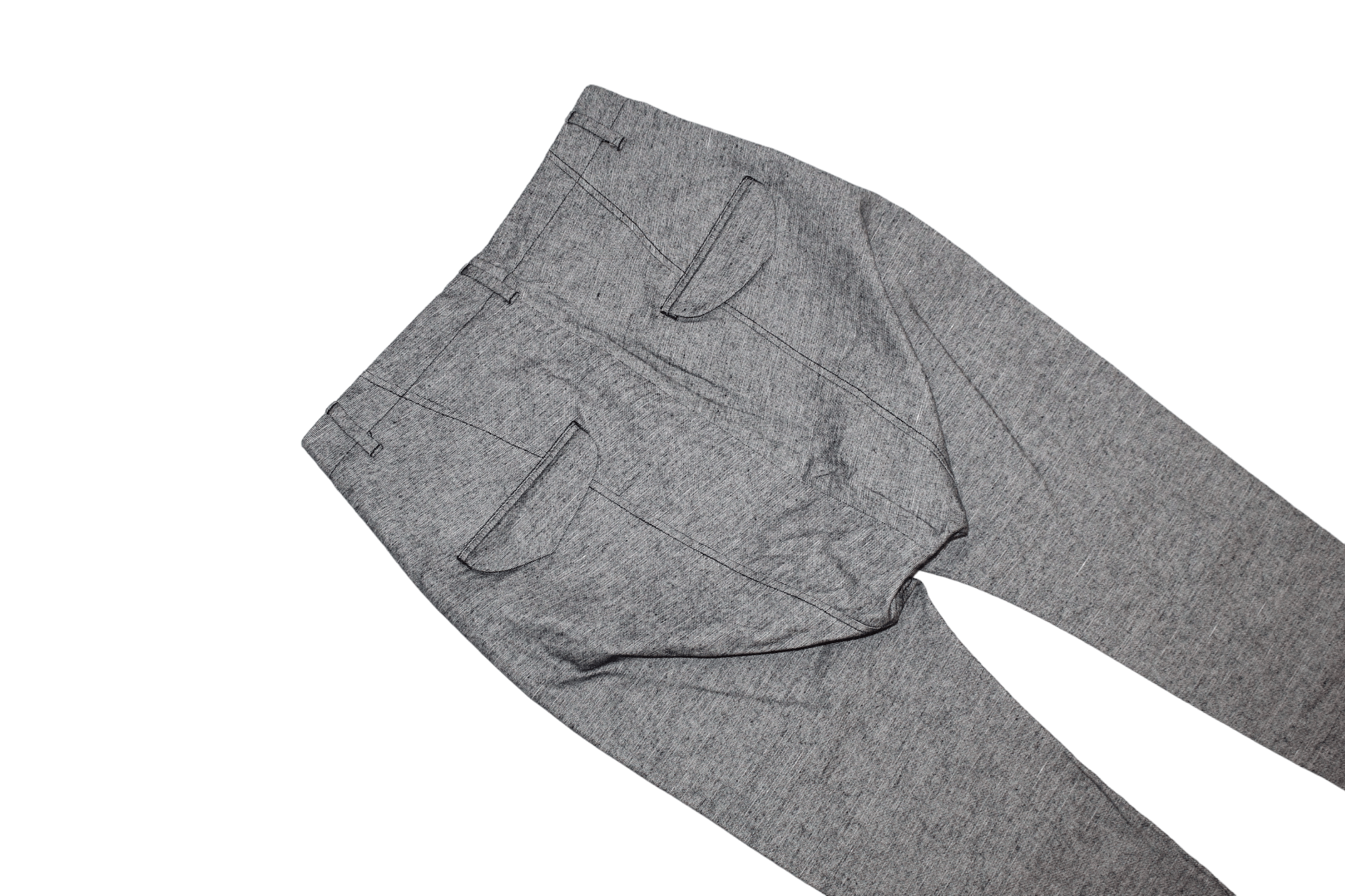 Hope Hope Sweden Was Trouser Marble Gray Cropped design Size US 28 / EU 44 - 5 Thumbnail