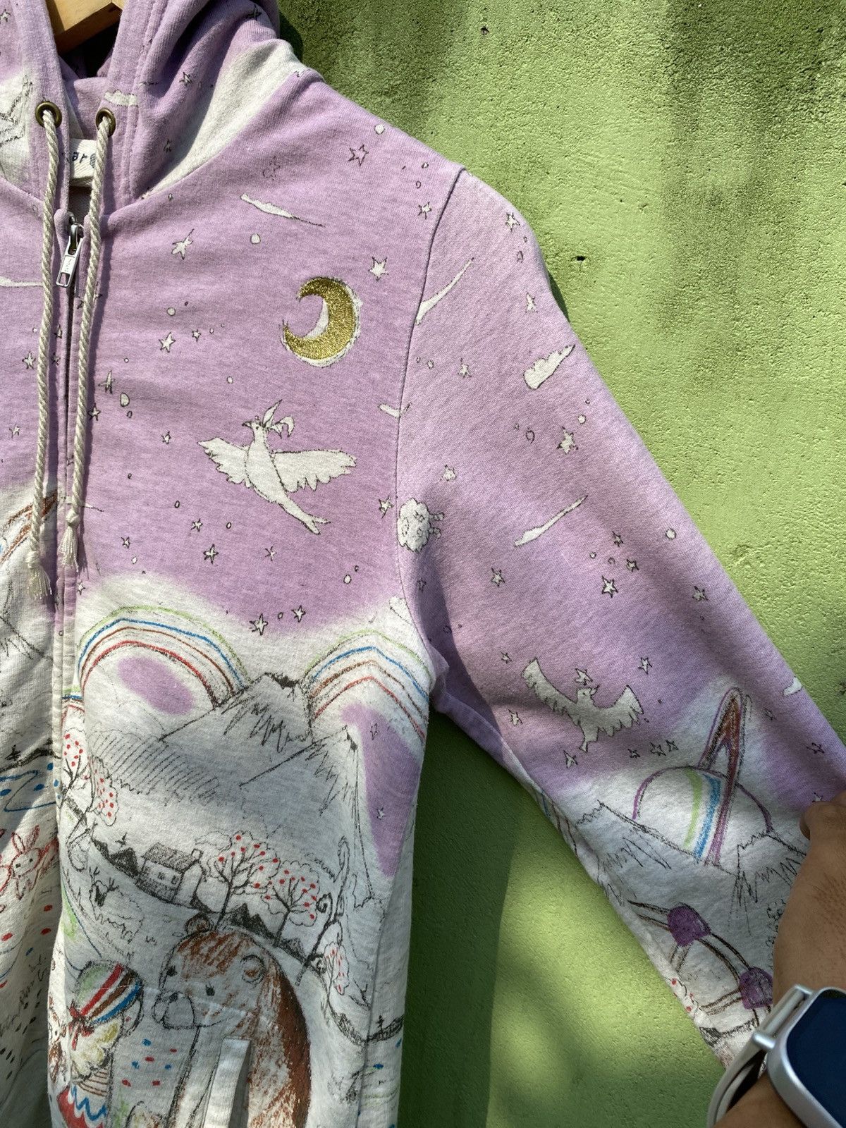 Japanese Brand Scolar Dreamscape Art Graphic Hoodie Fairy Tale Illustration Size M / US 6-8 / IT 42-44 - 5 Thumbnail