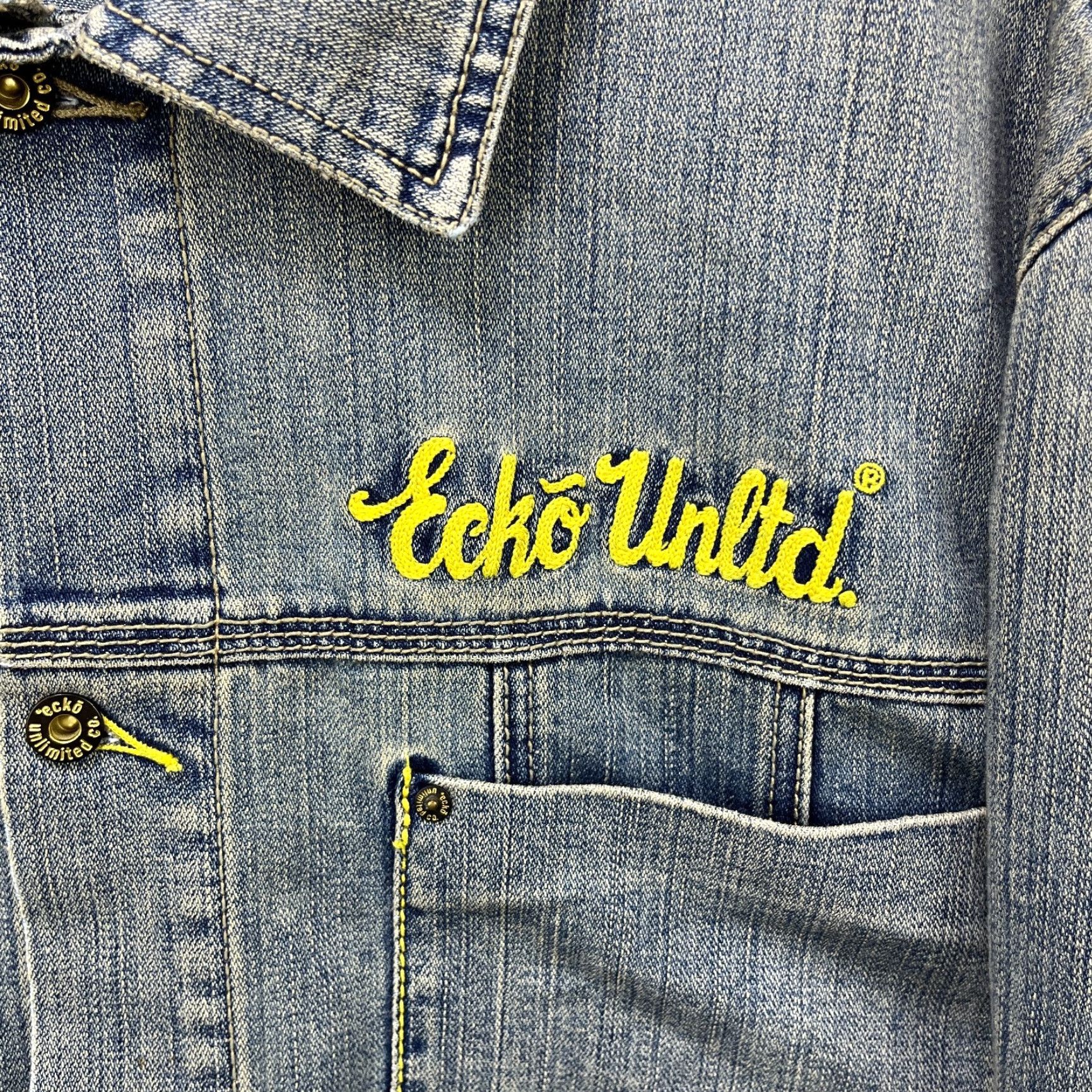 Ecko Unltd. VINTAGE Ecko Unltd DENIM Chore Jacket XL Men Blue 90s Hip Hop Baggy Windbreaker Jacket Size US XL / EU 56 / 4 - 3 Thumbnail
