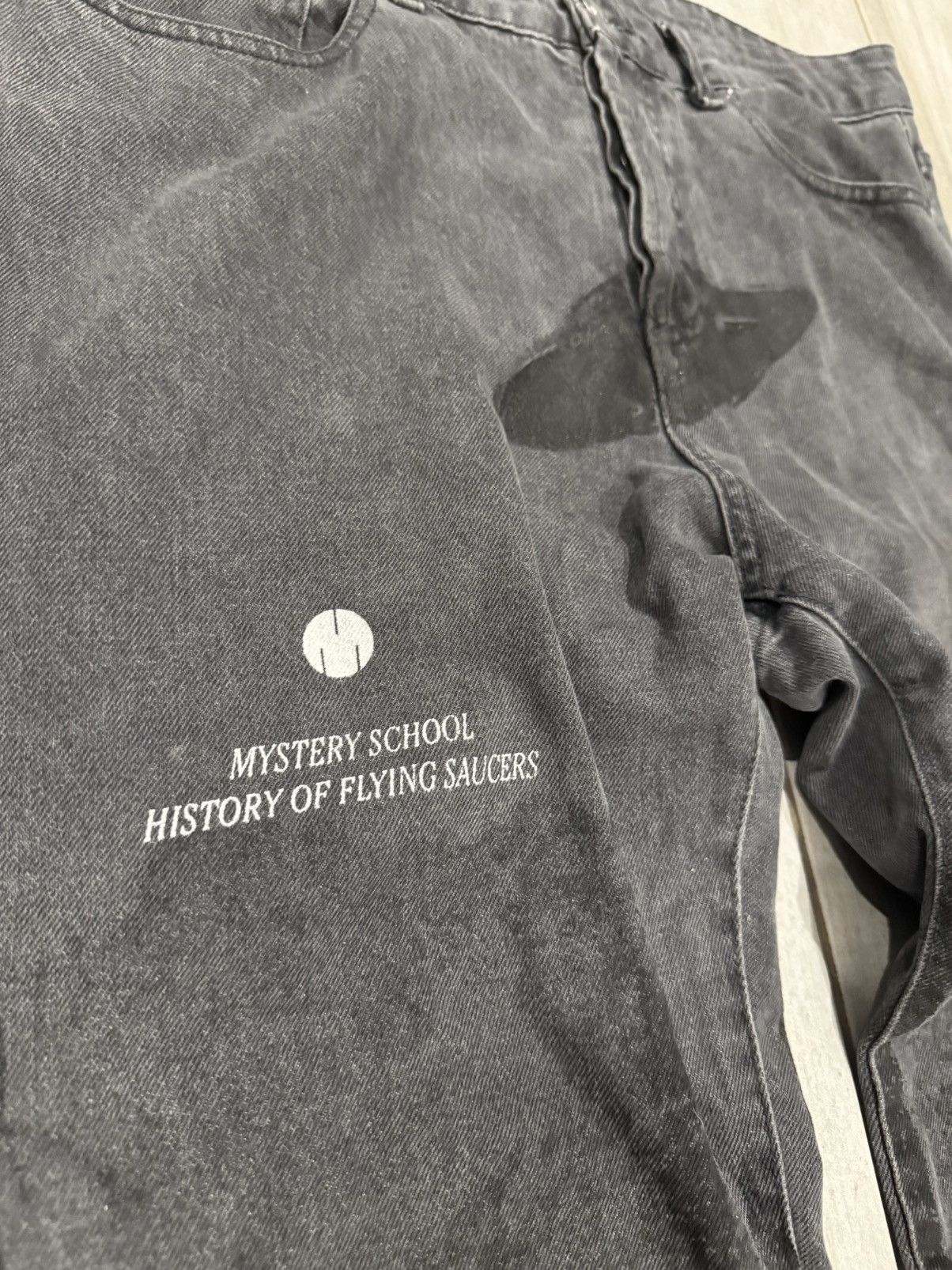 Jaden Smith × Msftsrep × Vintage msftsrep fw/22 ufo logo print jeans Size US 34 / EU 50 - 2 Thumbnail
