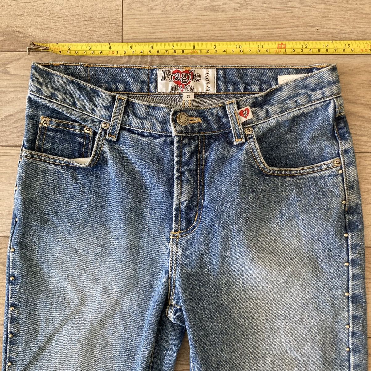 XOXO Vtg Y2k flare wide leg fragile jeans by xoxo Size 28" / US 6 / IT 42 - 5 Thumbnail