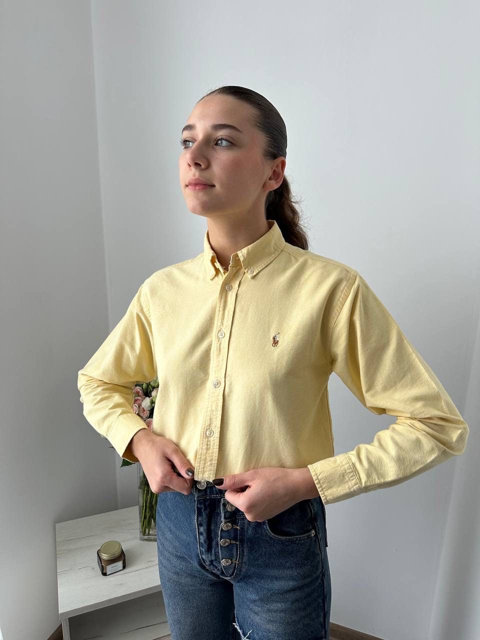 Polo Ralph Lauren × Vintage Vintage Polo Ralph Lauren Yellow Shirt Size M / US 6-8 / IT 42-44 - 7 Thumbnail