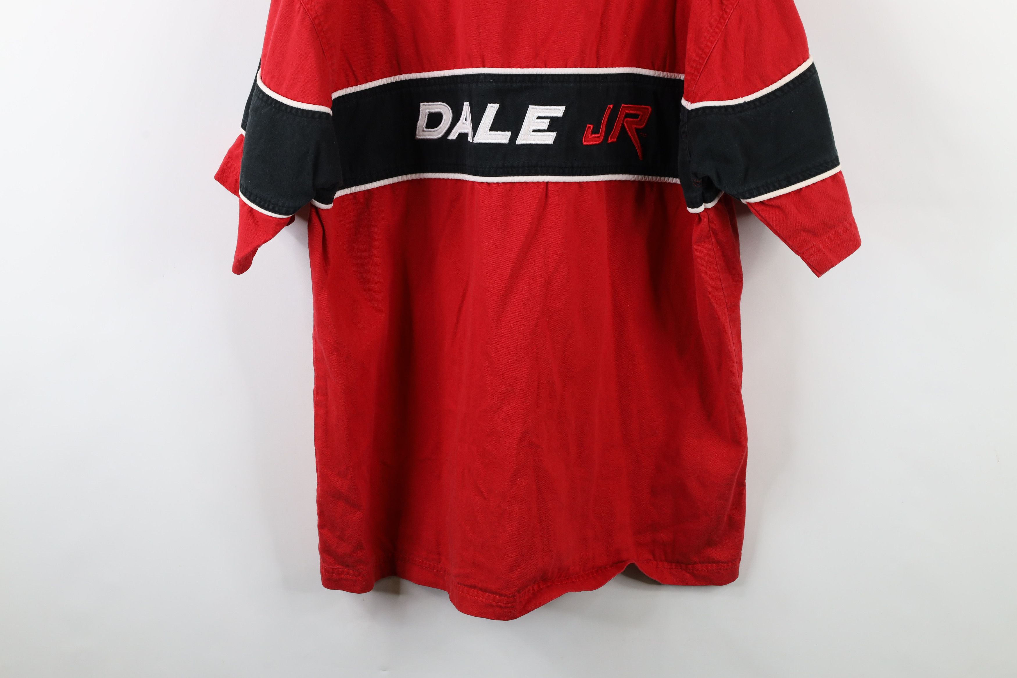Vintage Vintage NASCAR Earnhardt Jr Pit Crew Mechanic Button Shirt Size US XL / EU 56 / 4 - 11 Thumbnail
