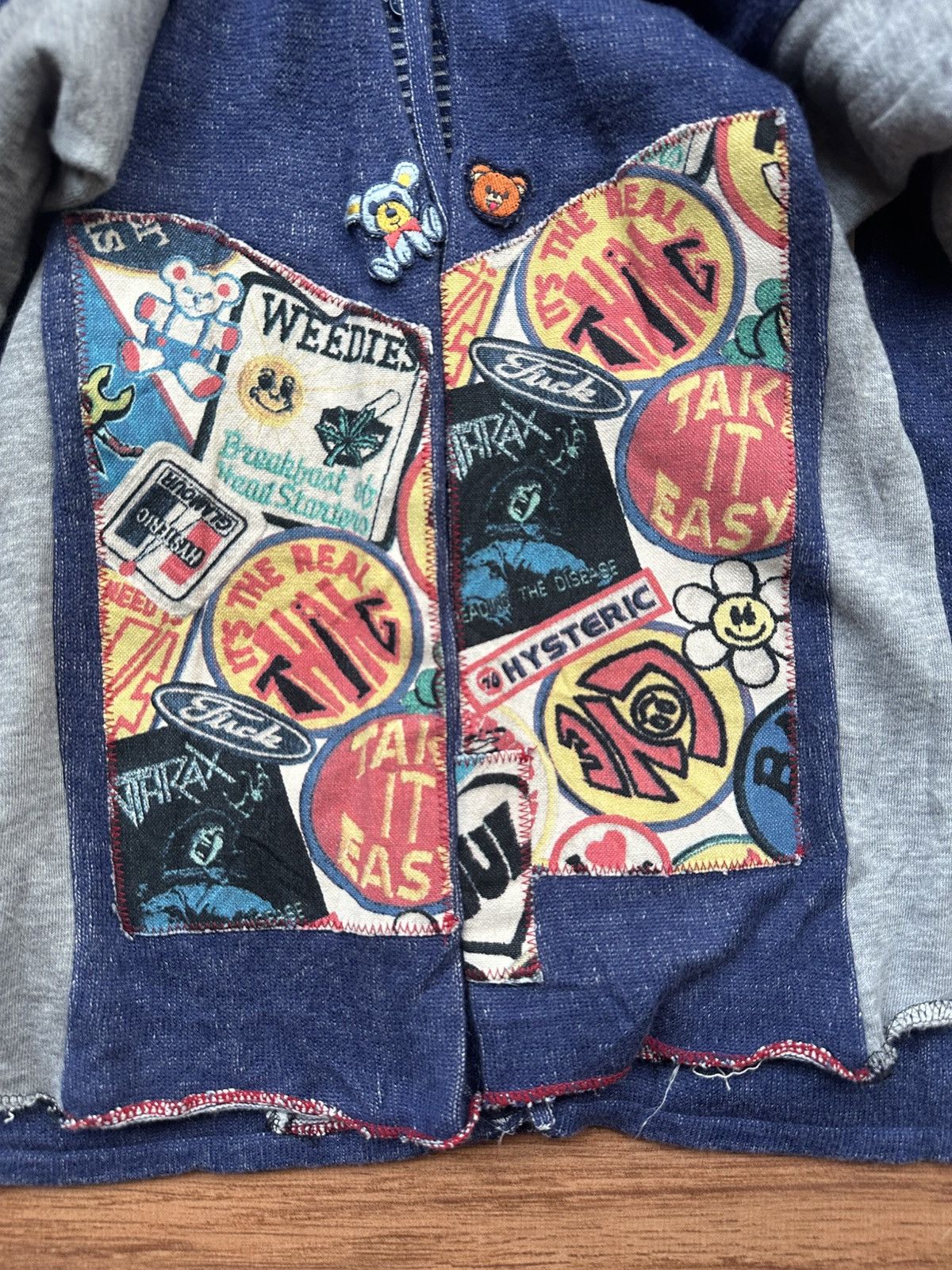 Hysteric Glamour Vintage 90’s Hysteric glamour patchwork cardigan knitwear Size US M / EU 48-50 / 2 - 4 Thumbnail