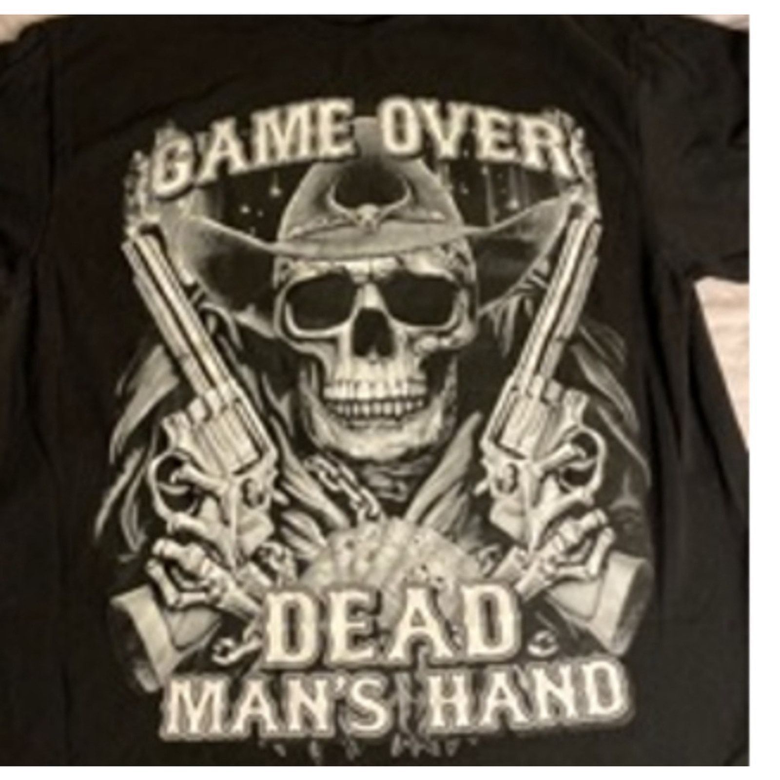 Other Gothic Cowboy Skull Graphic Tee Game Over Dead 2XL Size US XXL / EU 58 / 5 - 3 Thumbnail