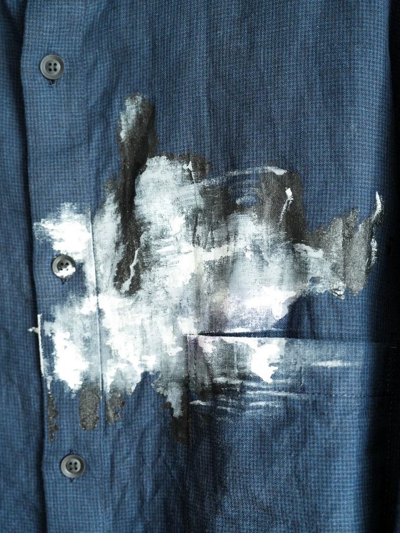 Yohji Yamamoto Yohji Yamamoto23SS Painted Collar Removal Shirt 2503-Nextar Size US L / EU 52-54 / 3 - 6 Thumbnail