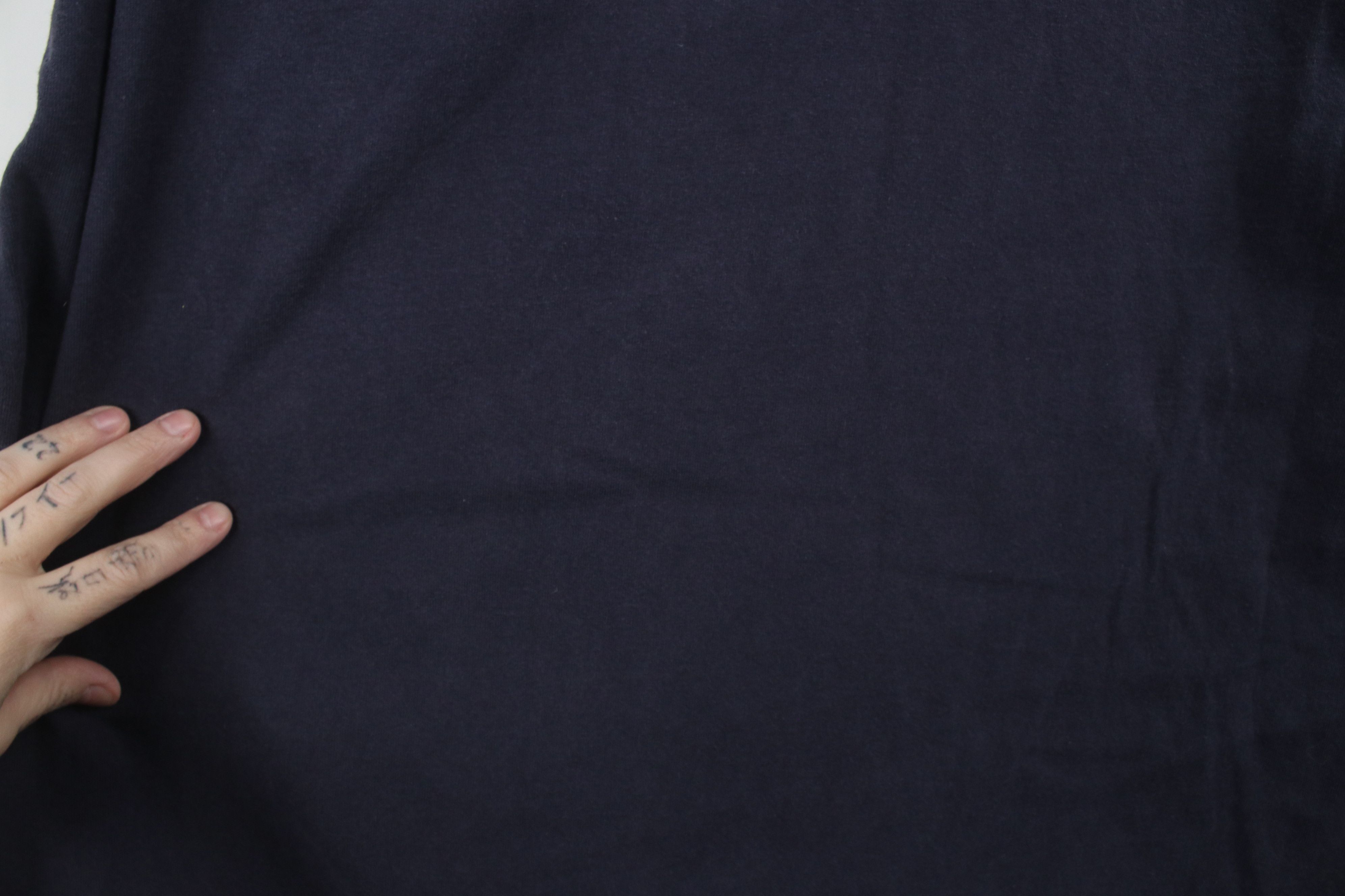 Vintage Vintage 90s Streetwear Long Sleeve T-Shirt Navy Blue Cotton Size US XL / EU 56 / 4 - 4 Thumbnail